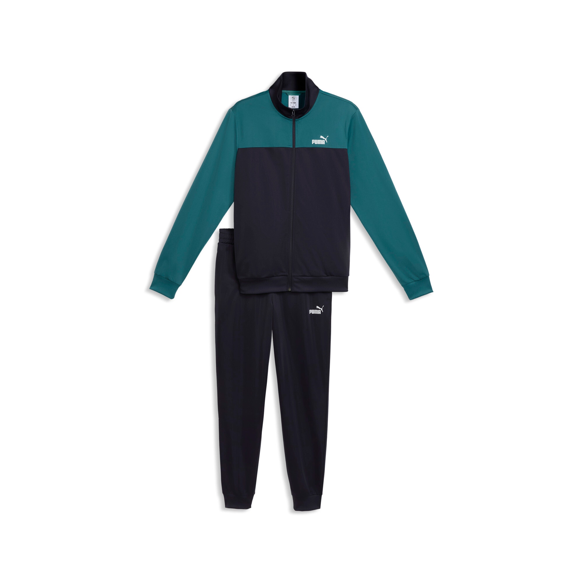 PUMA Trainingsanzug »POLY COLORBLOCK SUIT« 2 tlg. ohne Kapuze