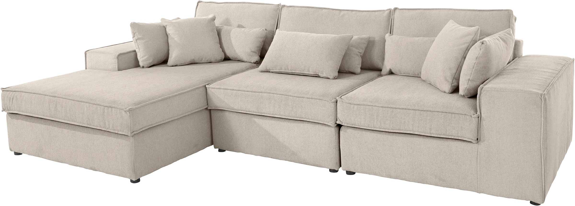Thumbnail - RAUM.ID Ecksofa "Florid L-Form", 3 Teile, bestehend aus Modulen, viele Bezugsqualitäten, auch in Cord