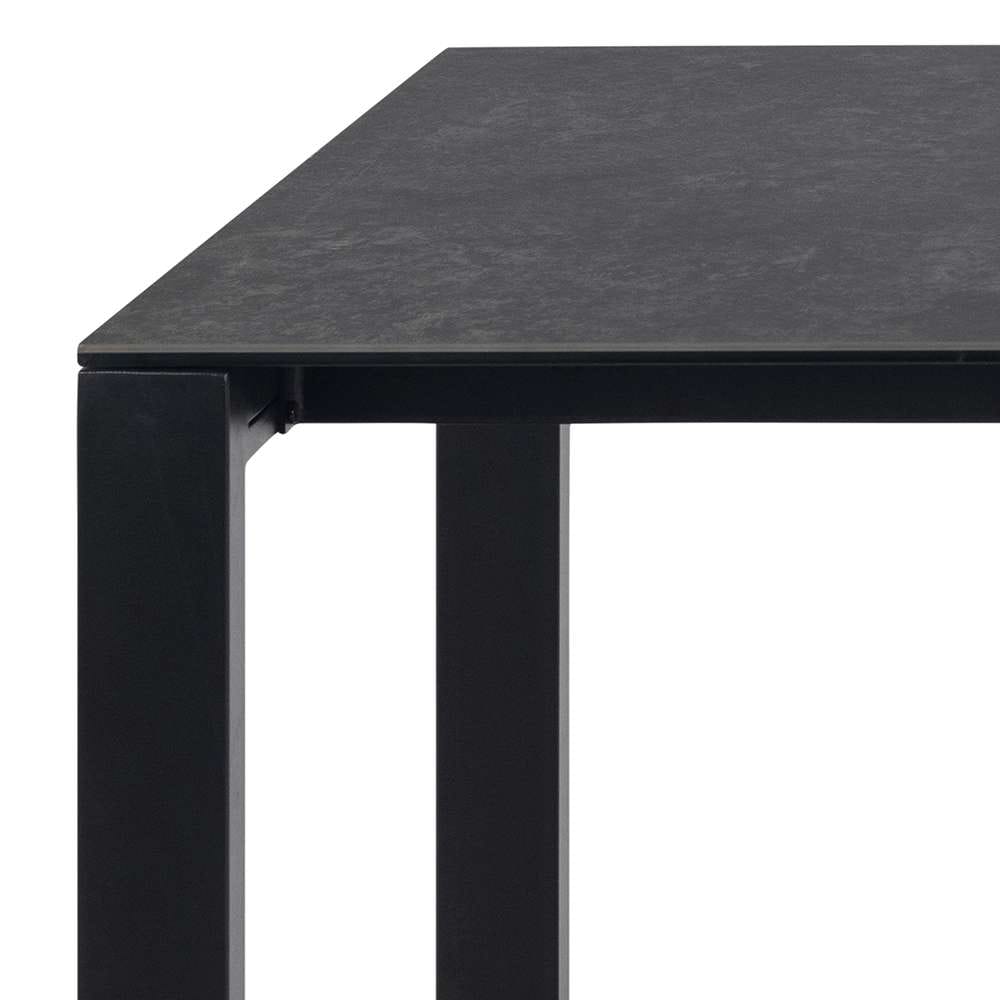 ACTONA GROUP Esstisch »Brentford«, Glaskeramik und auf einem stabilen Metallsockel, Schwarz, B: 200 cm