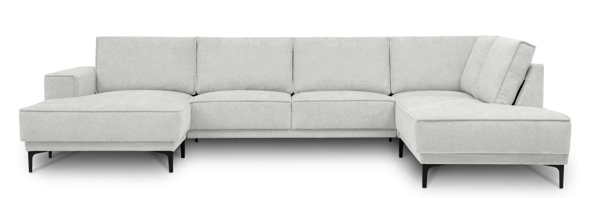Places of Style Wohnlandschaft "XXL Sofa Oland, Struktur, Flachgewebe, Luxu günstig online kaufen