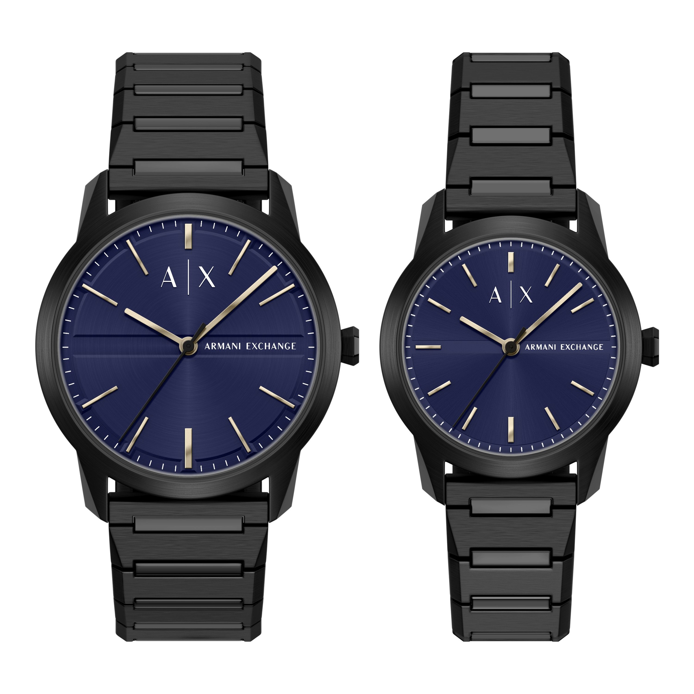 Quarzuhr ARMANI EXCHANGE, schwarz, Armbanduhren, Herren, Quarzuhr, Armbanduhr, Damenuhr, Herrenuhr, Edelstahlarmband