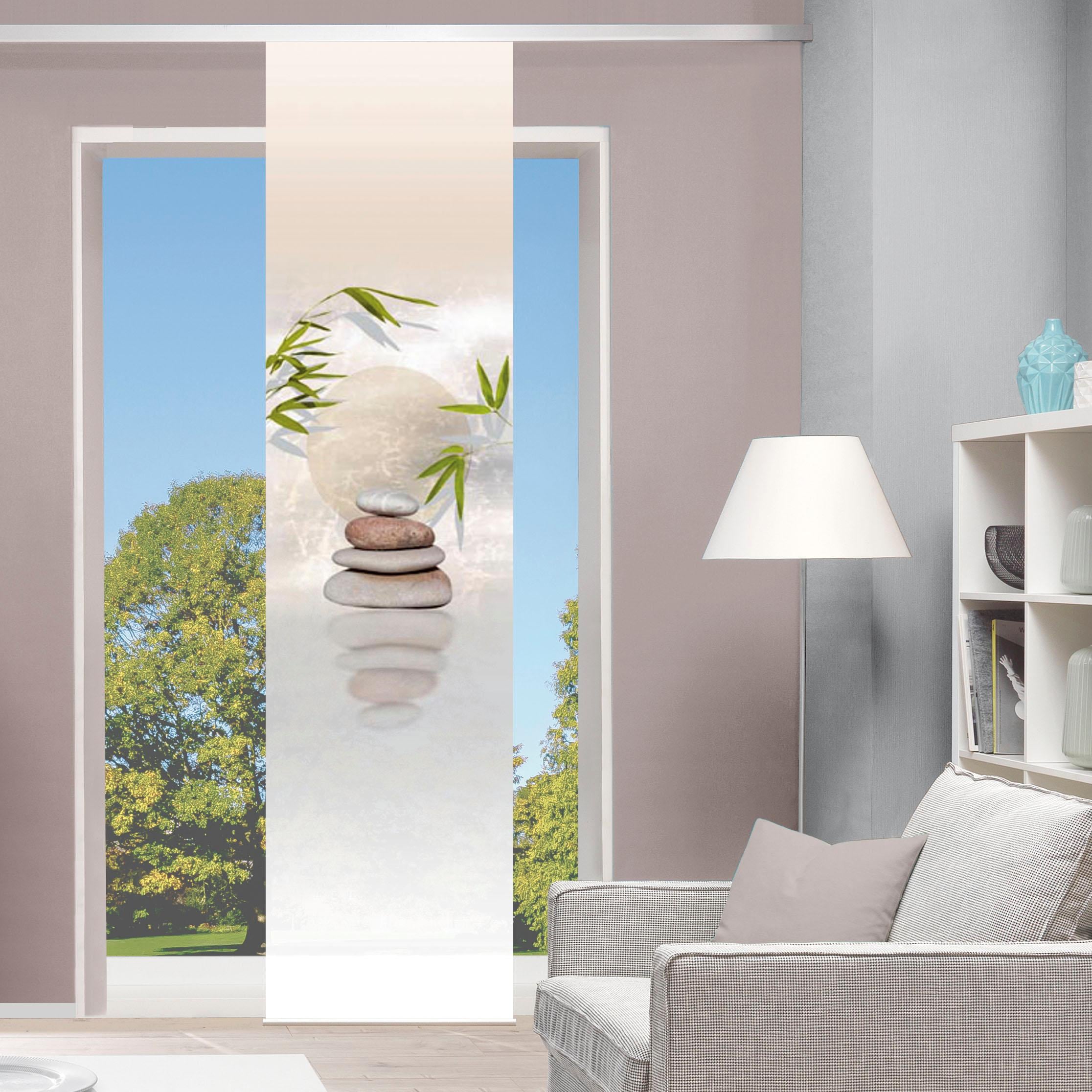 HOME WOHNIDEEN Schiebegardine "BENESSA" Klettband 1 Stk. tlg. HxB: 245x60 günstig online kaufen