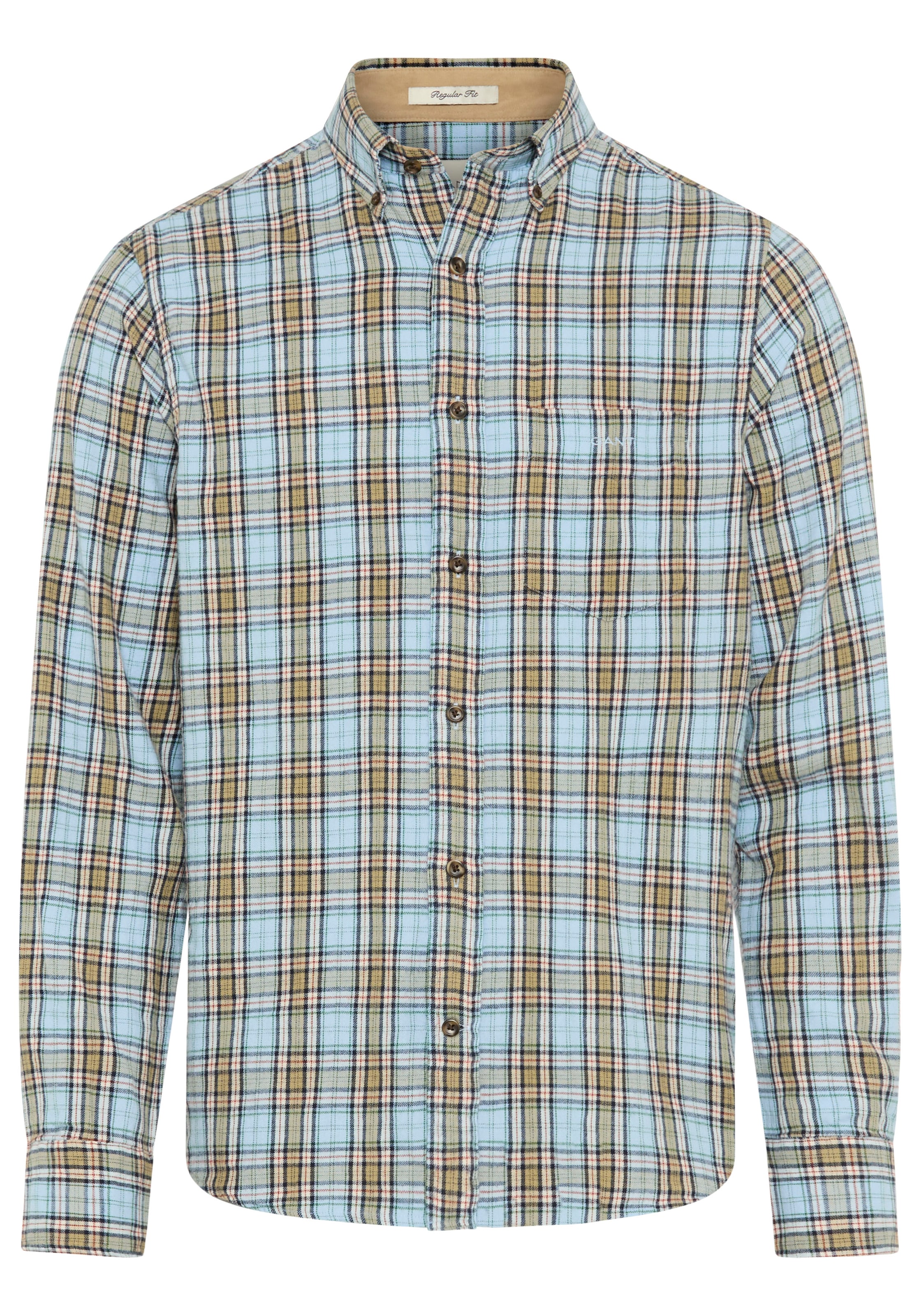 Gant Karohemd "REG WINDBLOWN FLANNEL CHECK SHIRT" Mit Rundhalsausschnitt günstig online kaufen