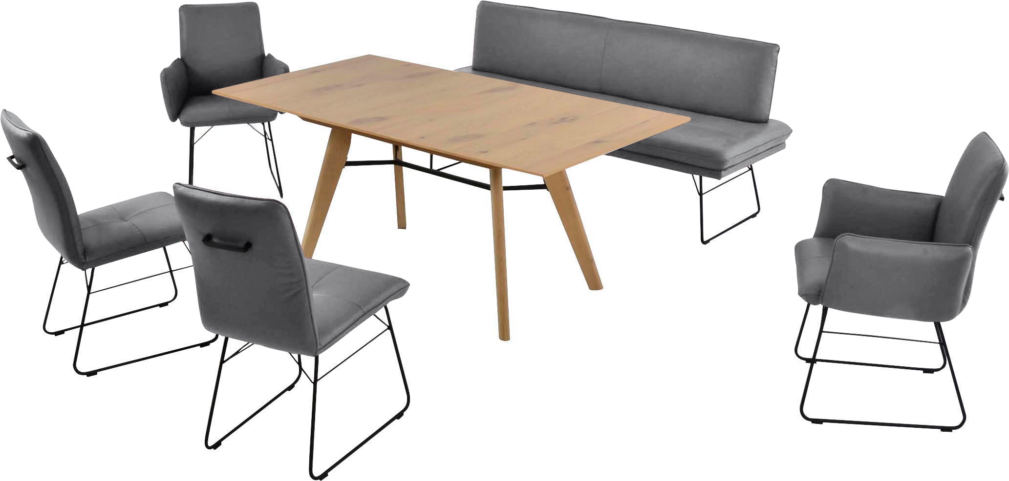 K+W Komfort & Wohnen Essgruppe "Giacomo IV" 6 Stk. tlg. Polsterbank in 2 Gr günstig online kaufen