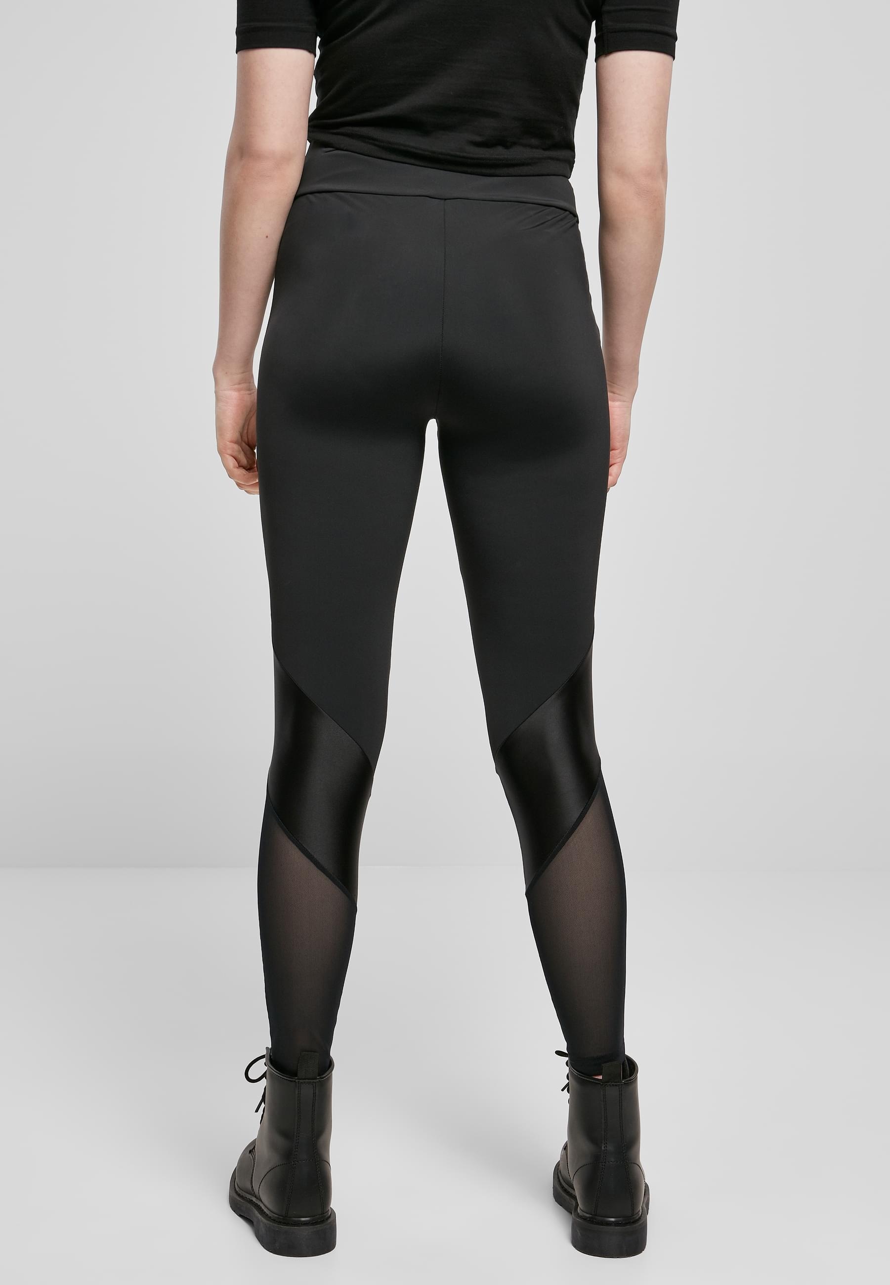 URBAN CLASSICS Leggings »Urban Classics Damen Ladies Highwaist Mixed Tech Leggings«, (1 tlg.)