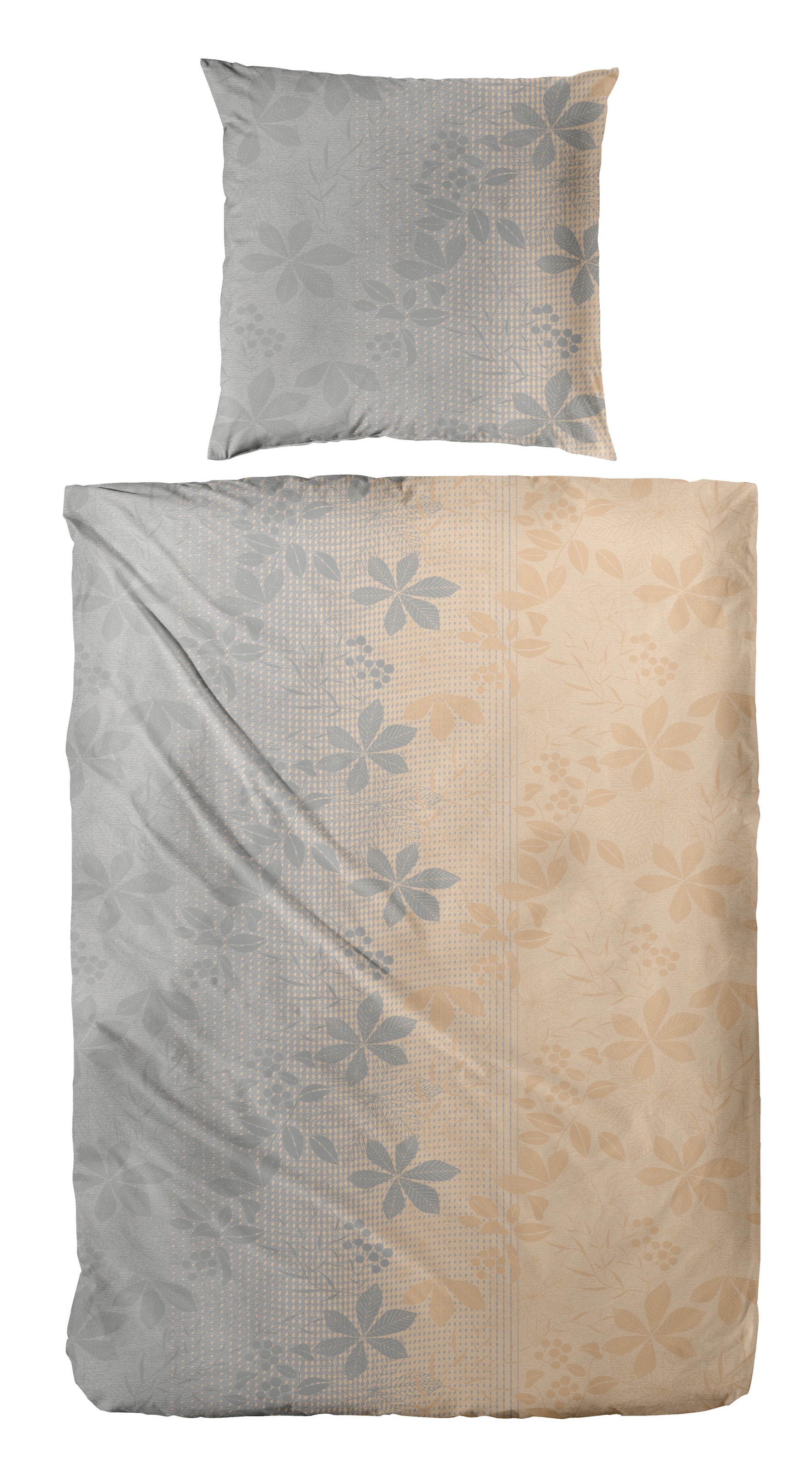 Primera Bettwäsche "Feinbiber-Bettwäsche Maple" 2 Stk. tlg. mit floralem Mu günstig online kaufen