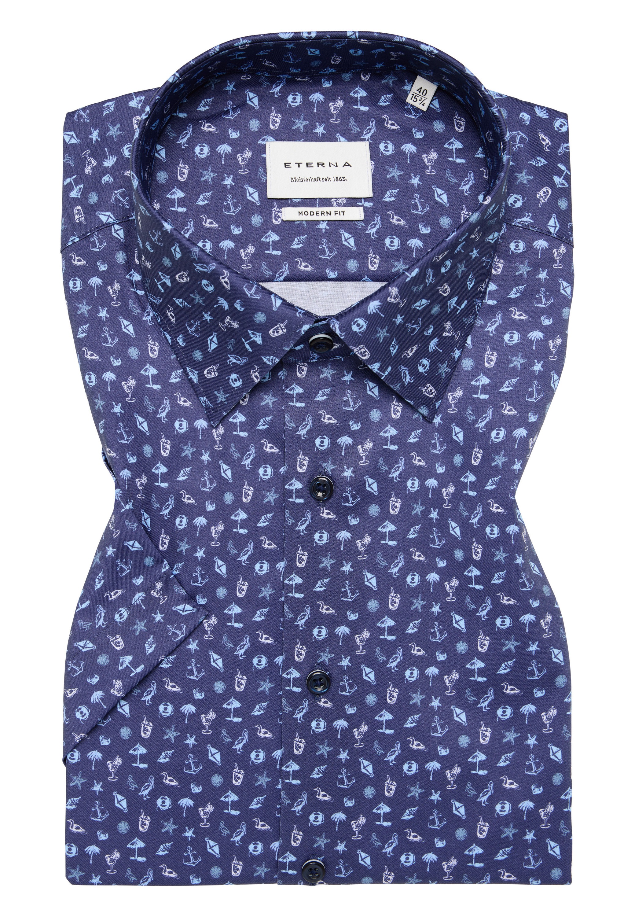Eterna Kurzarmhemd »MODERN FIT«, NON IRON (bügelfrei)
