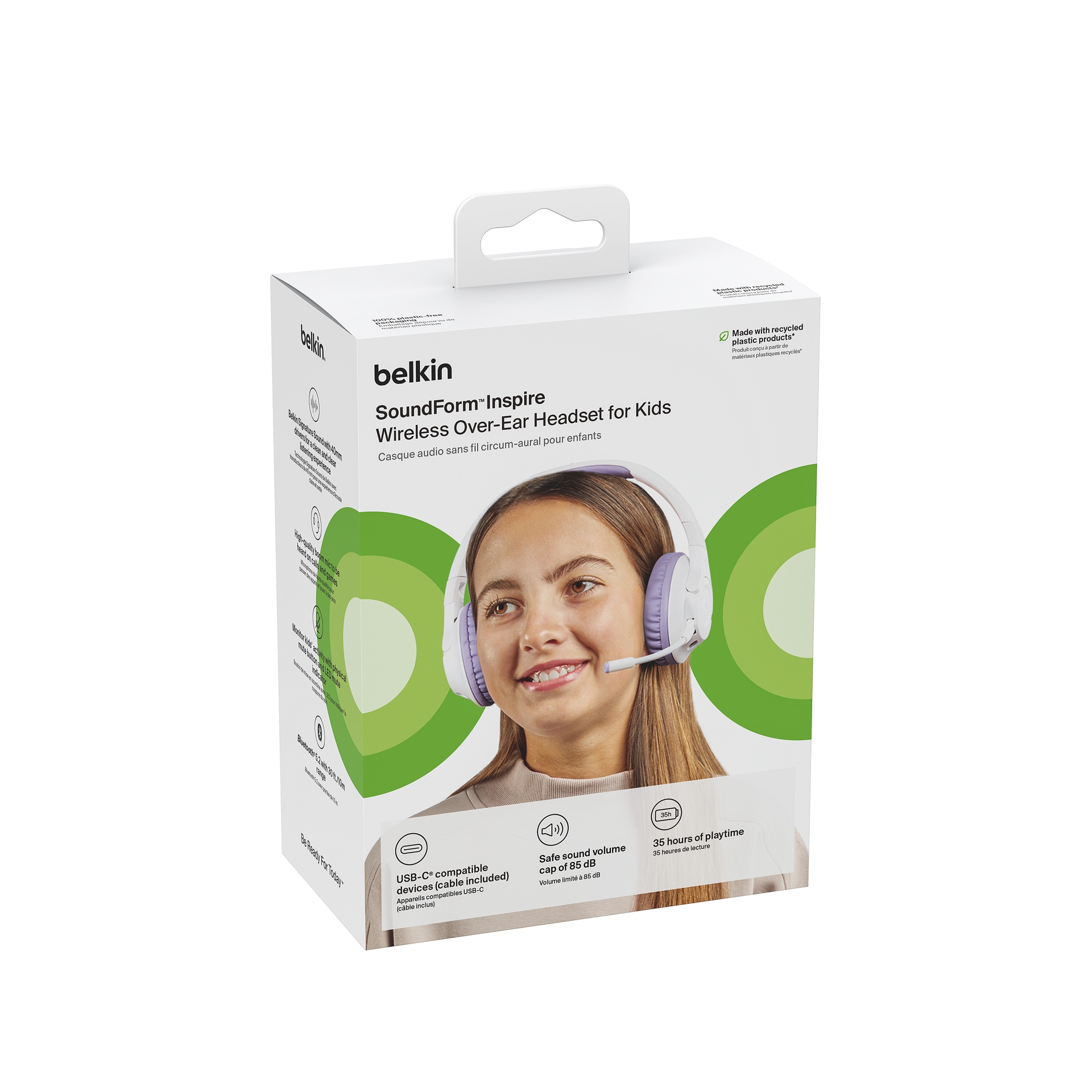 Belkin wireless Kopfhörer »SOUNDFORM INSPIRE Over-Ear BT Kinder-Kopfhörer«,  Stummschaltung | BAUR