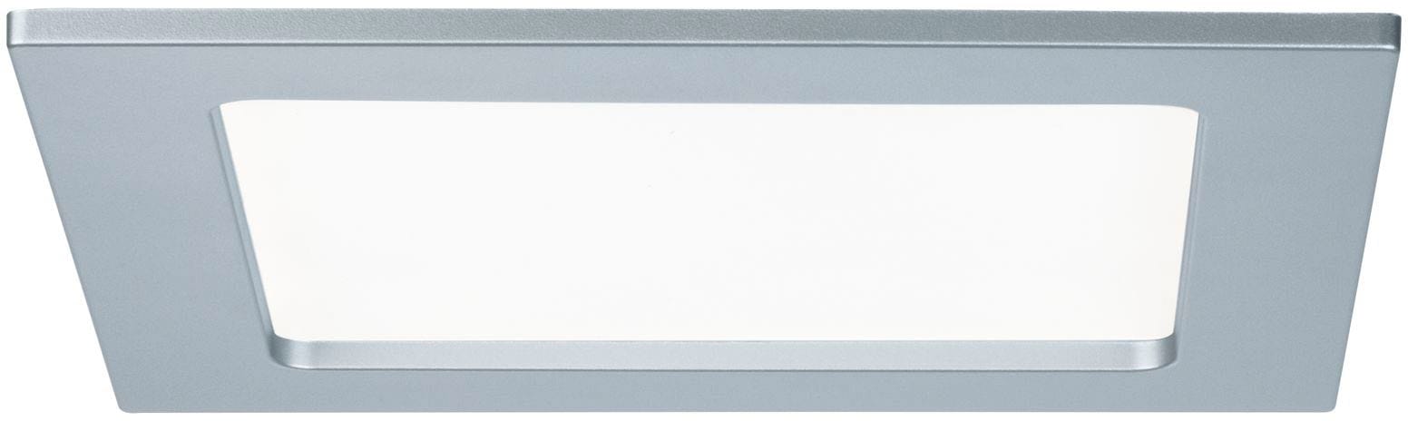 Paulmann LED Panel »LED Einbaupanel eckig 165x165mm 12W 4.000K Chrom matt«, 1 flammig-flammig, LED Einbaupanel eckig 165x165mm 12W 4.000K Chrom matt