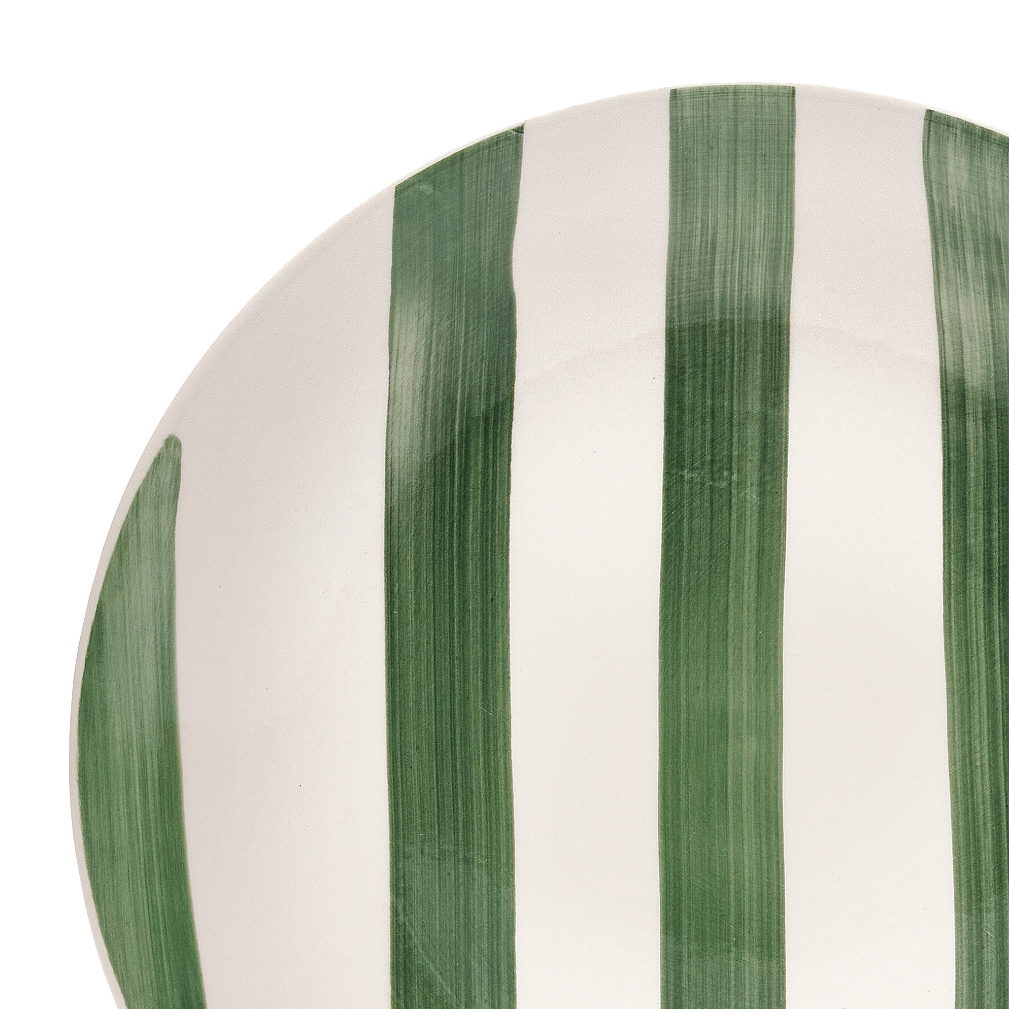 van Well Dessertteller »Mallorca, Teller 19 cm, 6 Stück« Teller Set, Keramik, Streifenoptik, spülmaschinen-/mikrowellengeeignet