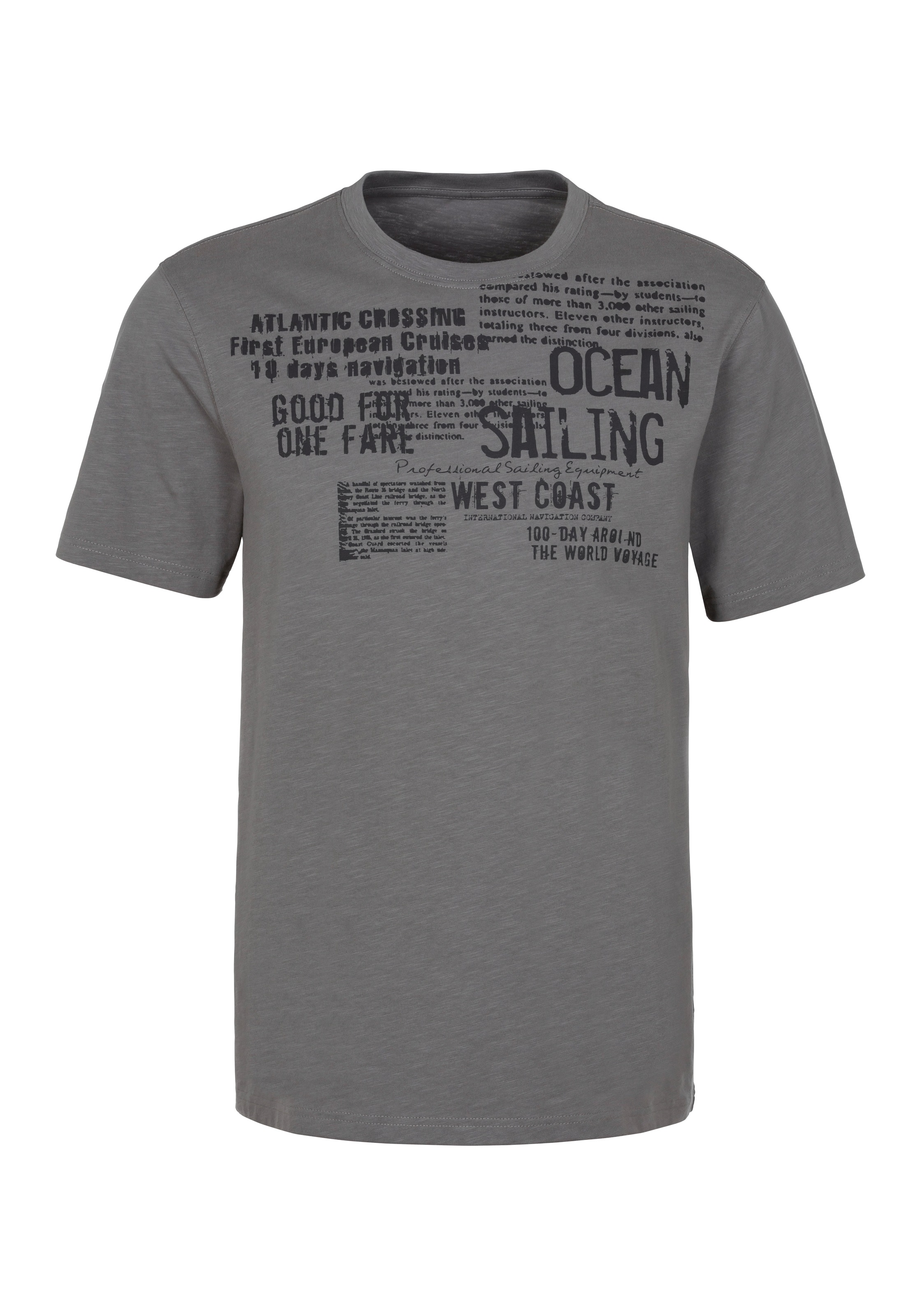 John Devin T-Shirt "mit Print", Regular-Fit, aus Slub-Qualität, mit Print günstig online kaufen