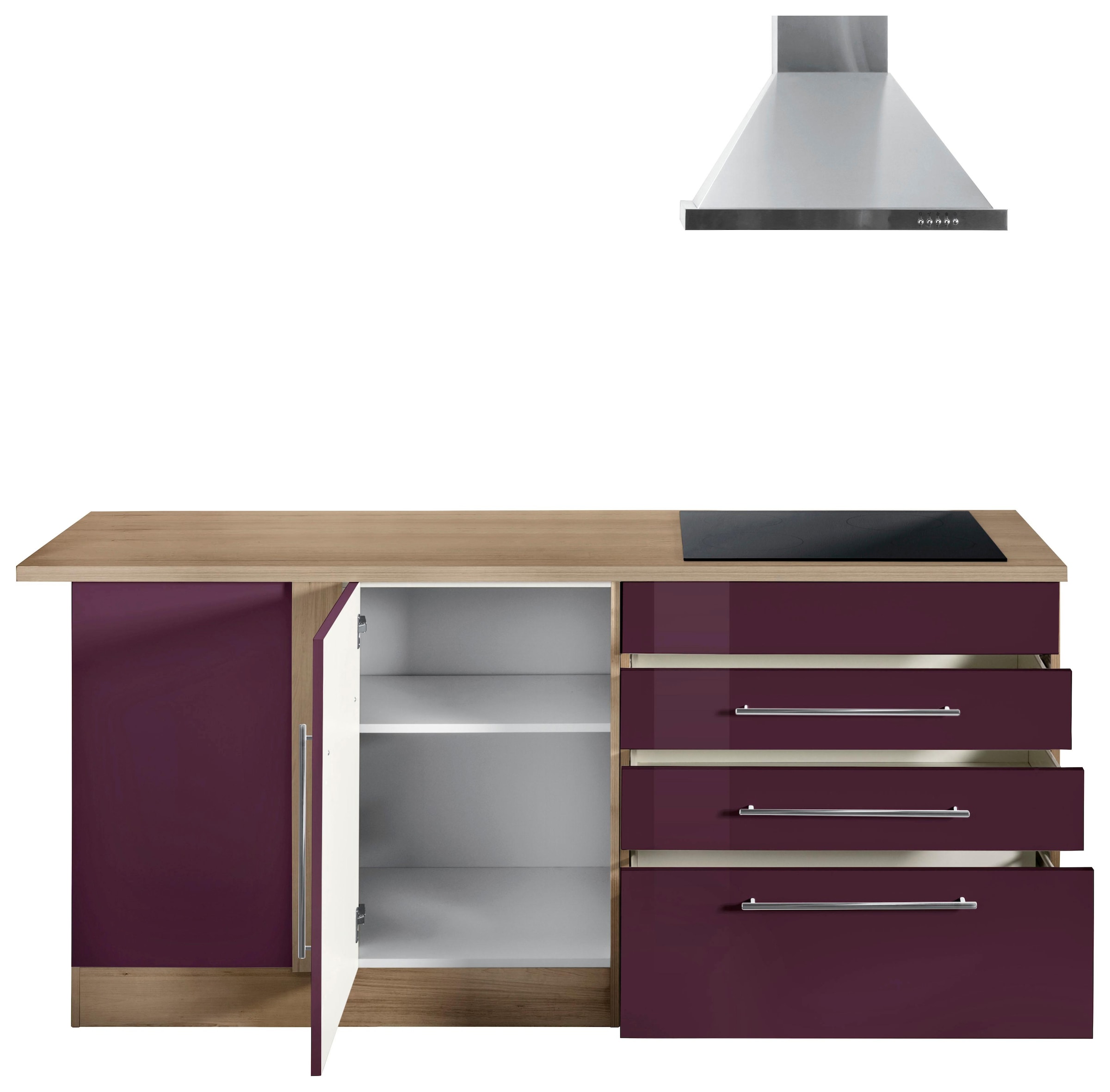KOCHSTATION Winkelküche »KS-Eton«, ohne E-Geräte, Stellbreite 260 x 190 cm