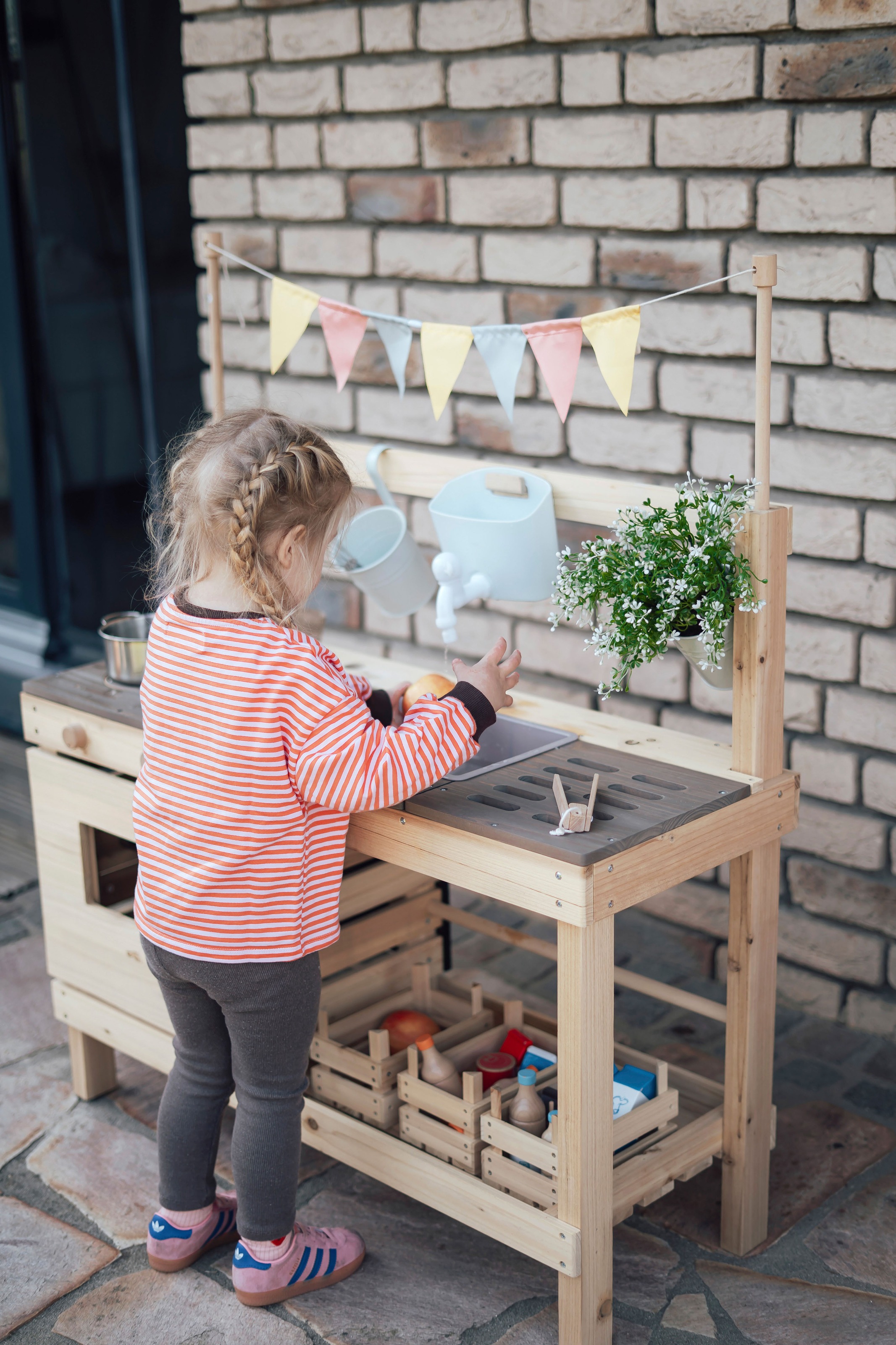 Small Foot Outdoor-Spielküche »Matschküche und Kaufladen«