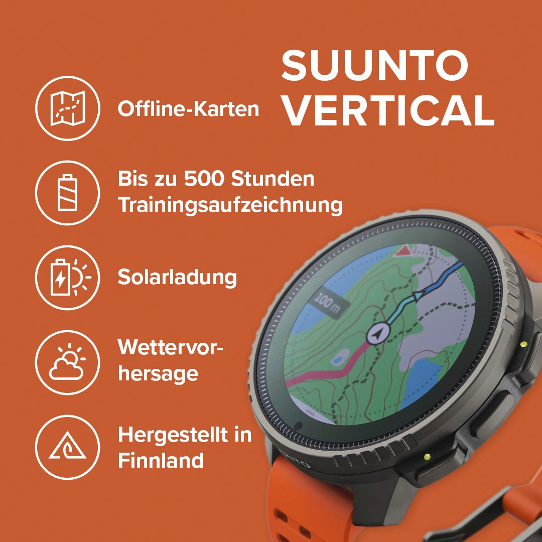 Suunto Smartwatch »Vertical GPS Watch Titanium«