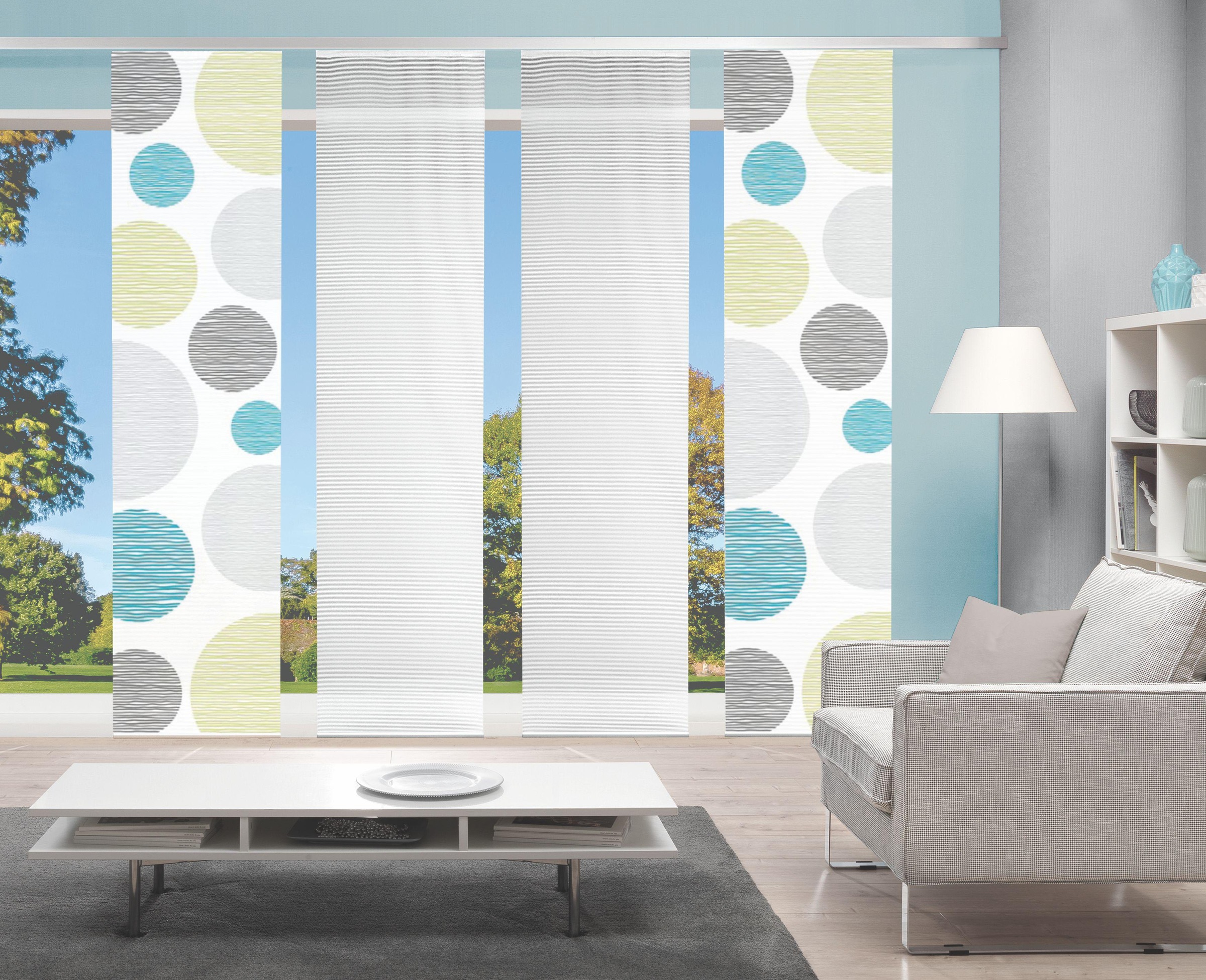 Vision S Schiebegardine "4ER SET BORDEN" Paneelwagen 4 Stk. tlg. HxB: 260x6 günstig online kaufen