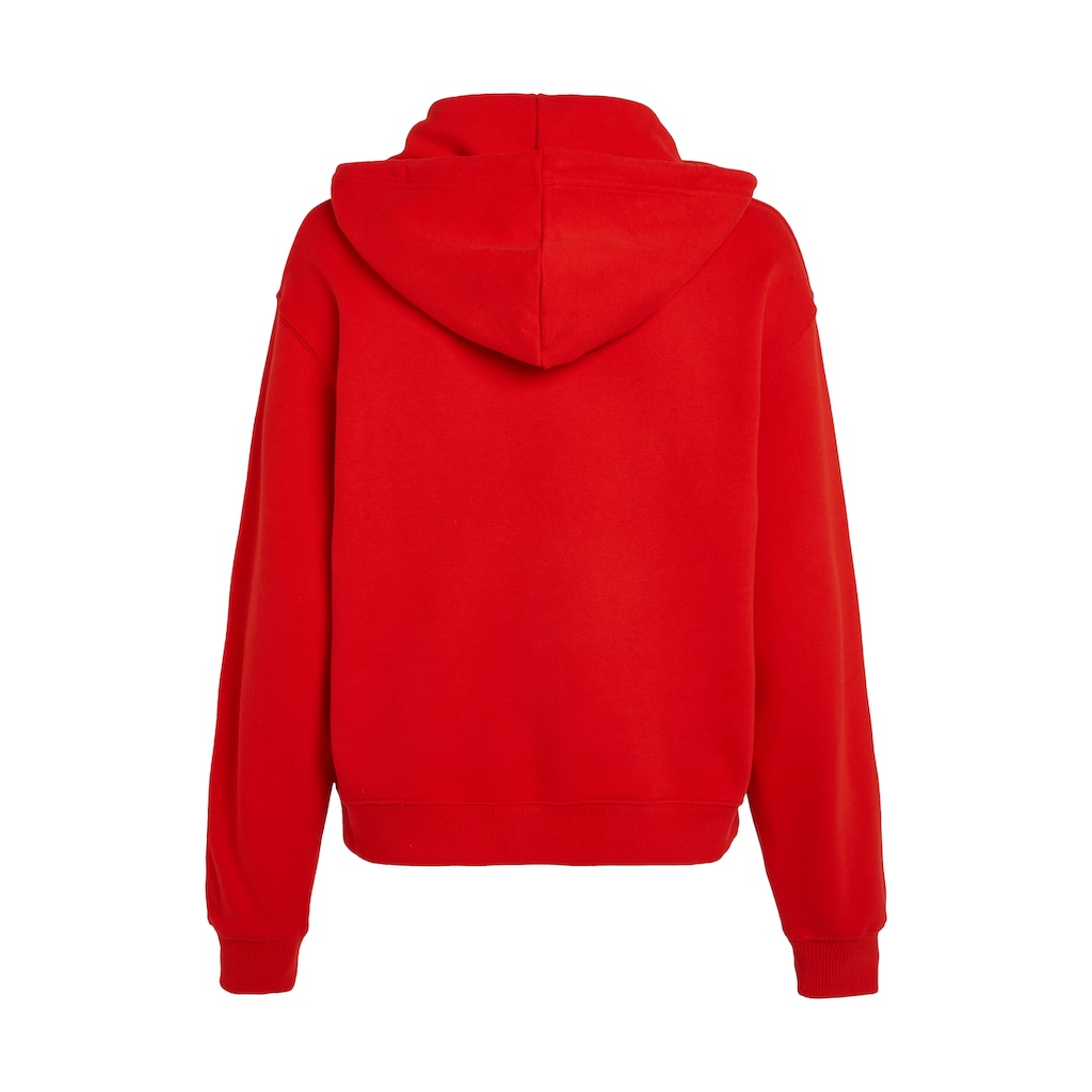 Tommy Hilfiger Kapuzensweatshirt »REG FLAG ON CHEST HOODIE«, Kapuze mit Kordel, Stickerei, Logo-Flag