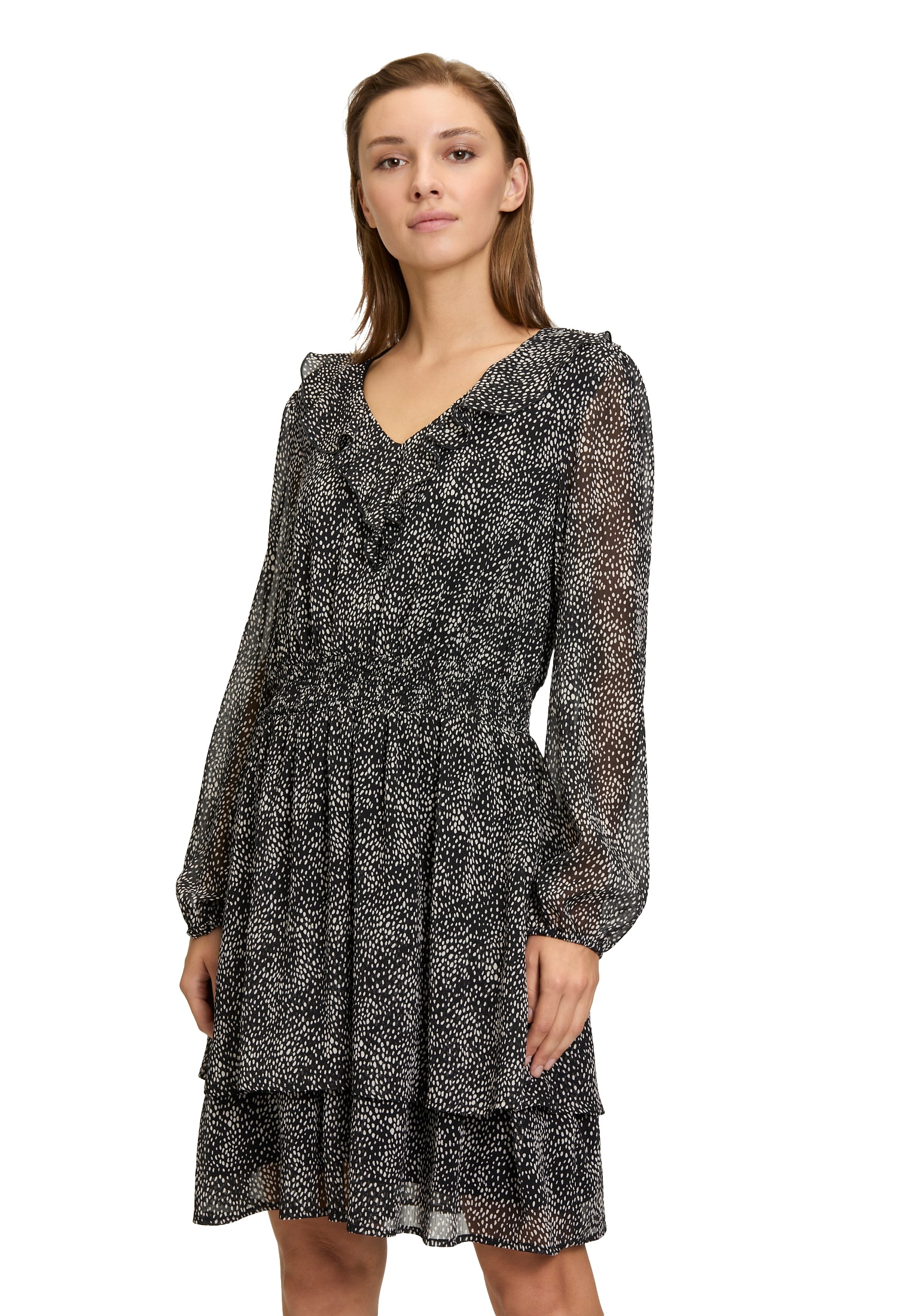 Cartoon Chiffonkleid "Cartoon Damen Chiffonkleid mit Stufen", Form günstig online kaufen