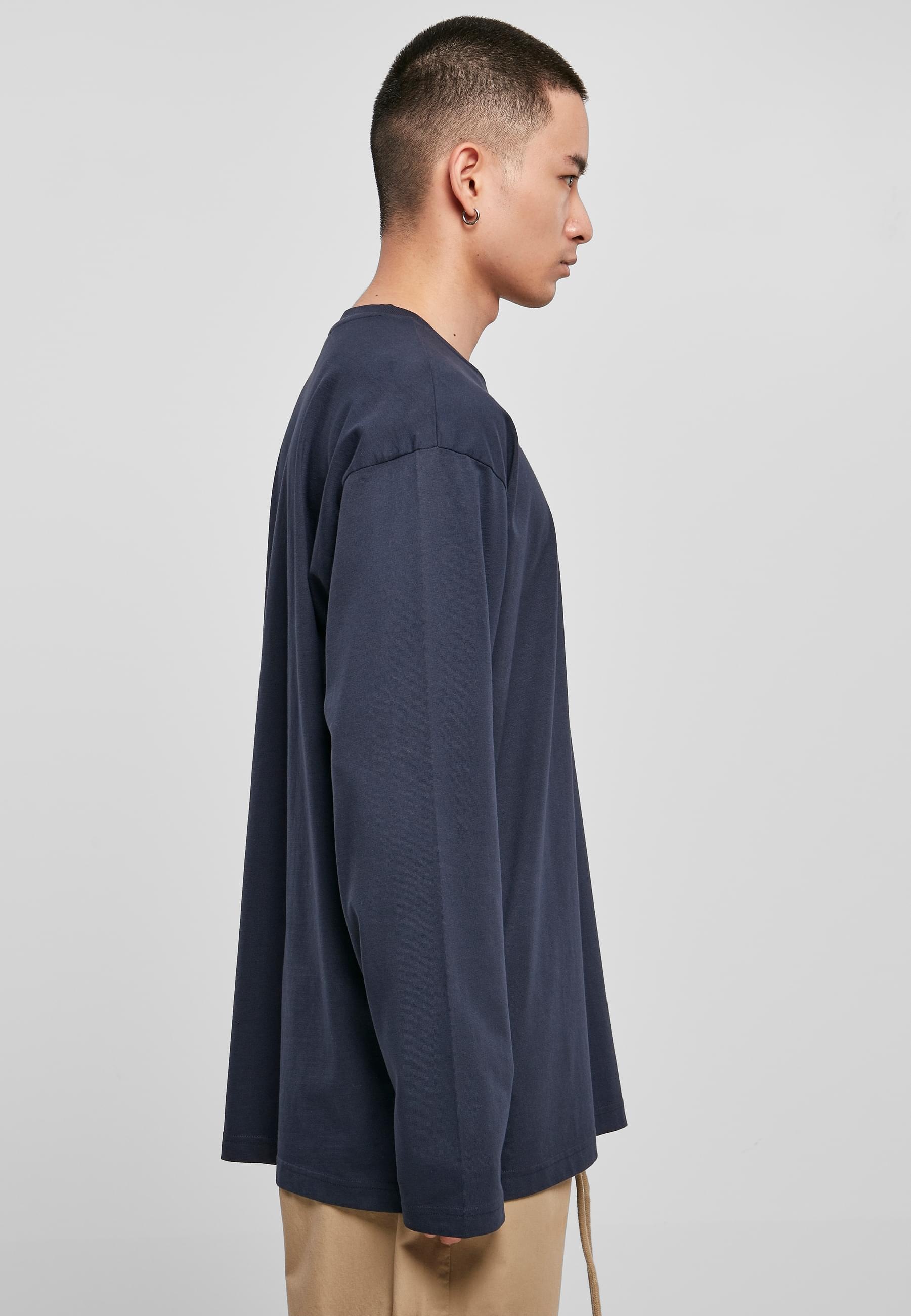 URBAN CLASSICS T-Shirt »Urban Classics Herren Heavy Oversized Garment Dye Longsleeve«, (1 tlg.)