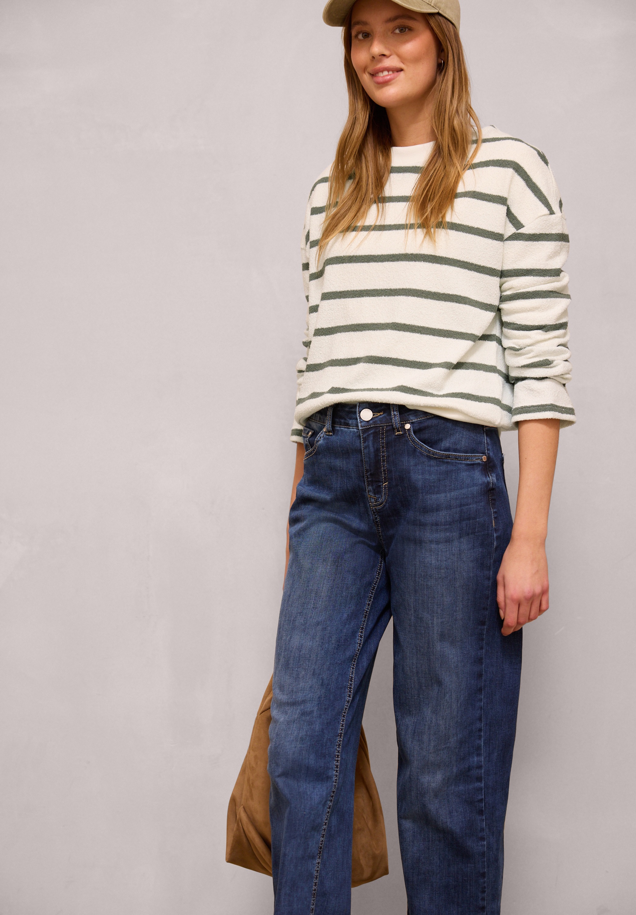 STREET ONE STUDIO Langarmshirt im Streifendesign günstig online kaufen