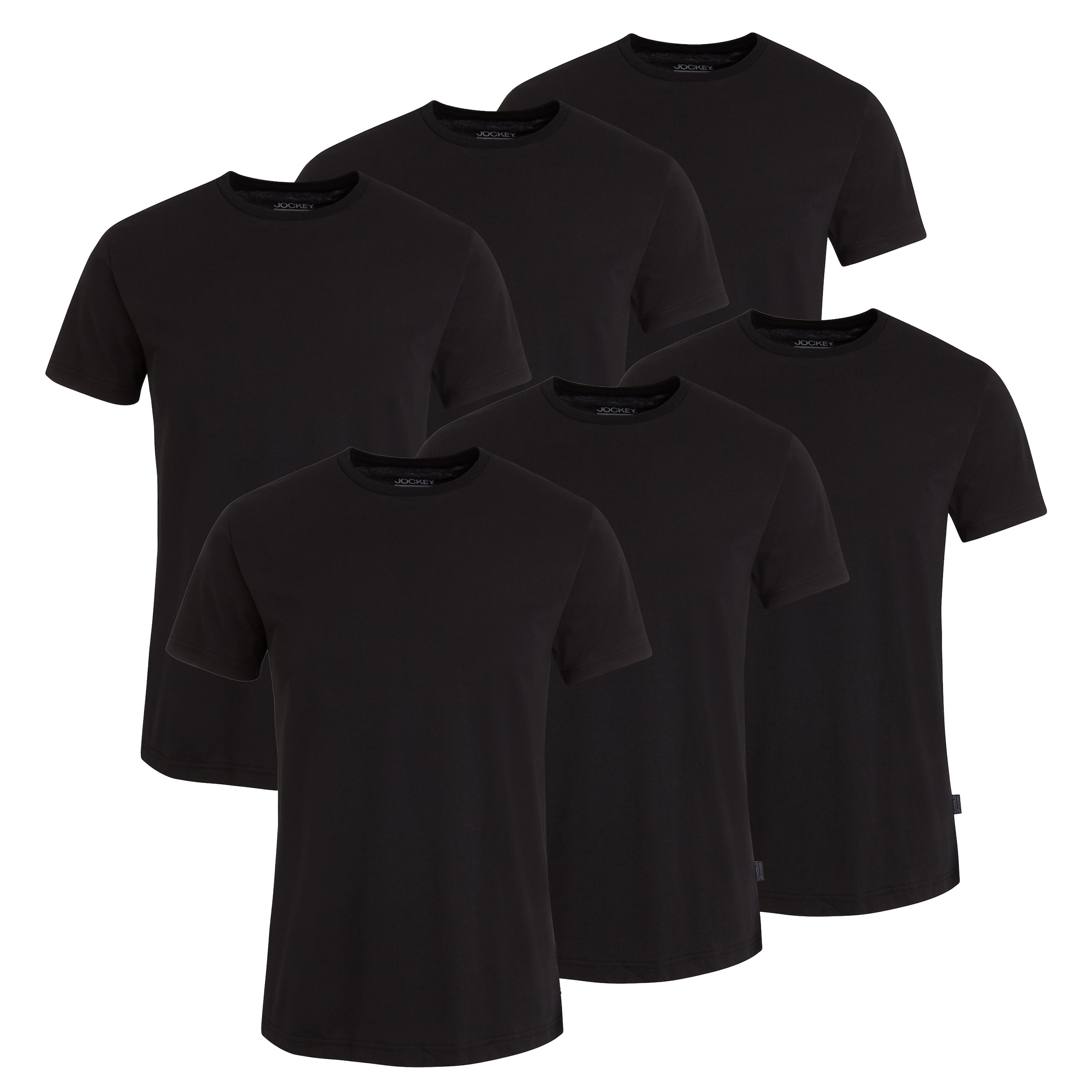 Jockey American-Shirt "AMERICAN T-SHIRT", (6er Pack), Flache Nähte, Relax F günstig online kaufen