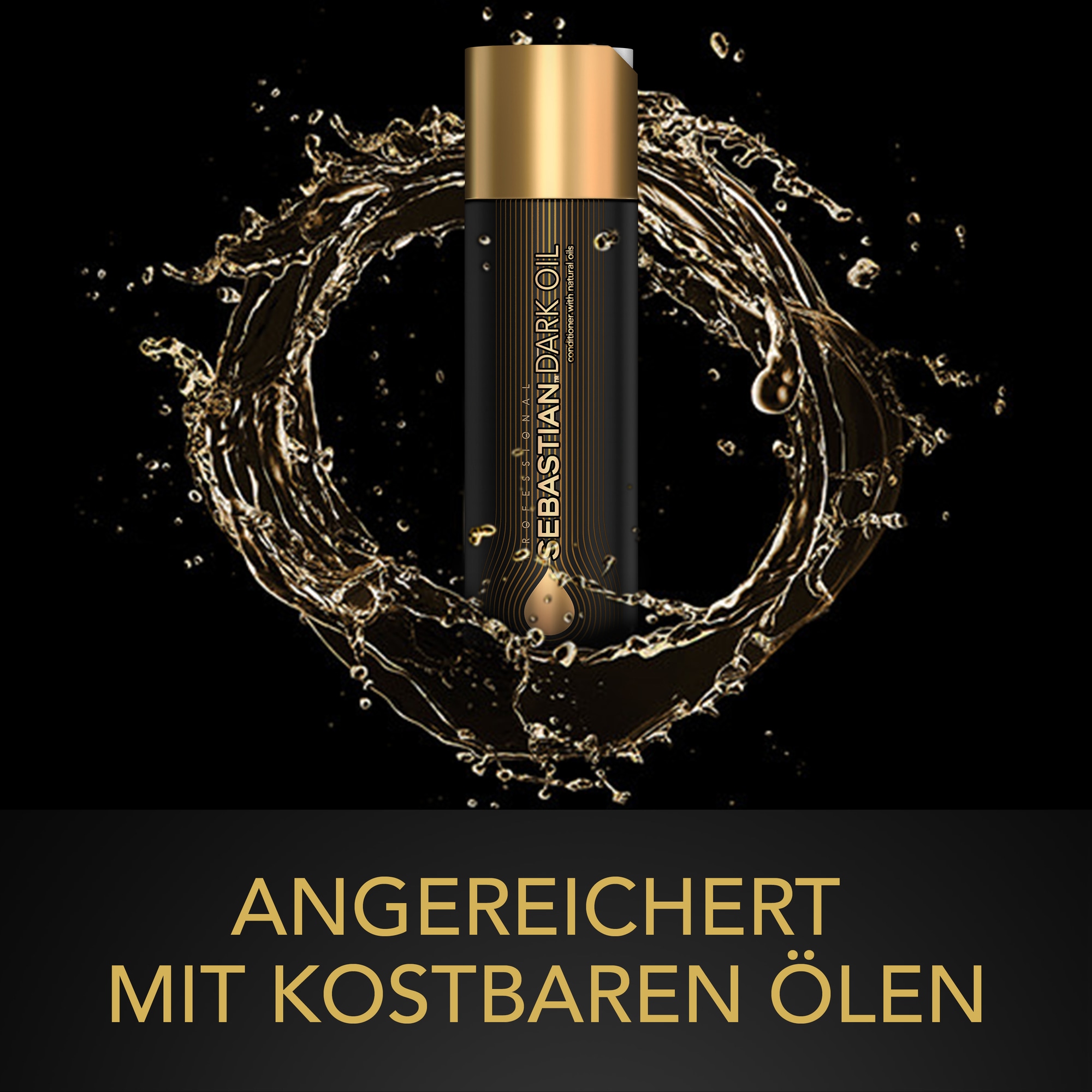 Sebastian Professional Haarspülung »DarkOil Conditioner« leichte Pflege, reichhaltige Öle, sorgt für geschmeidiges Haar