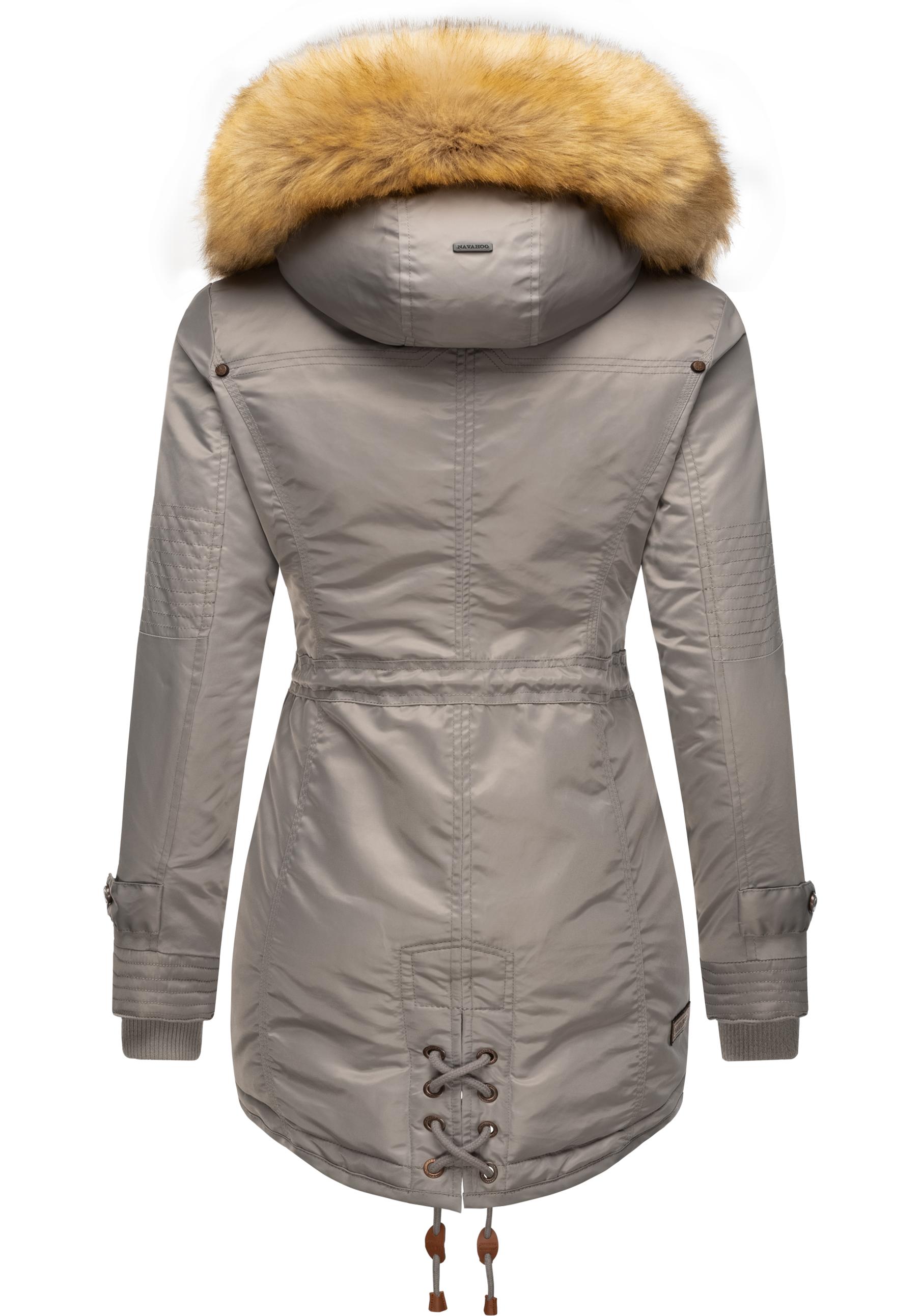Thumbnail - Navahoo Wintermantel "La Viva", hochwertiger Winterparka mit großem Kunstfell