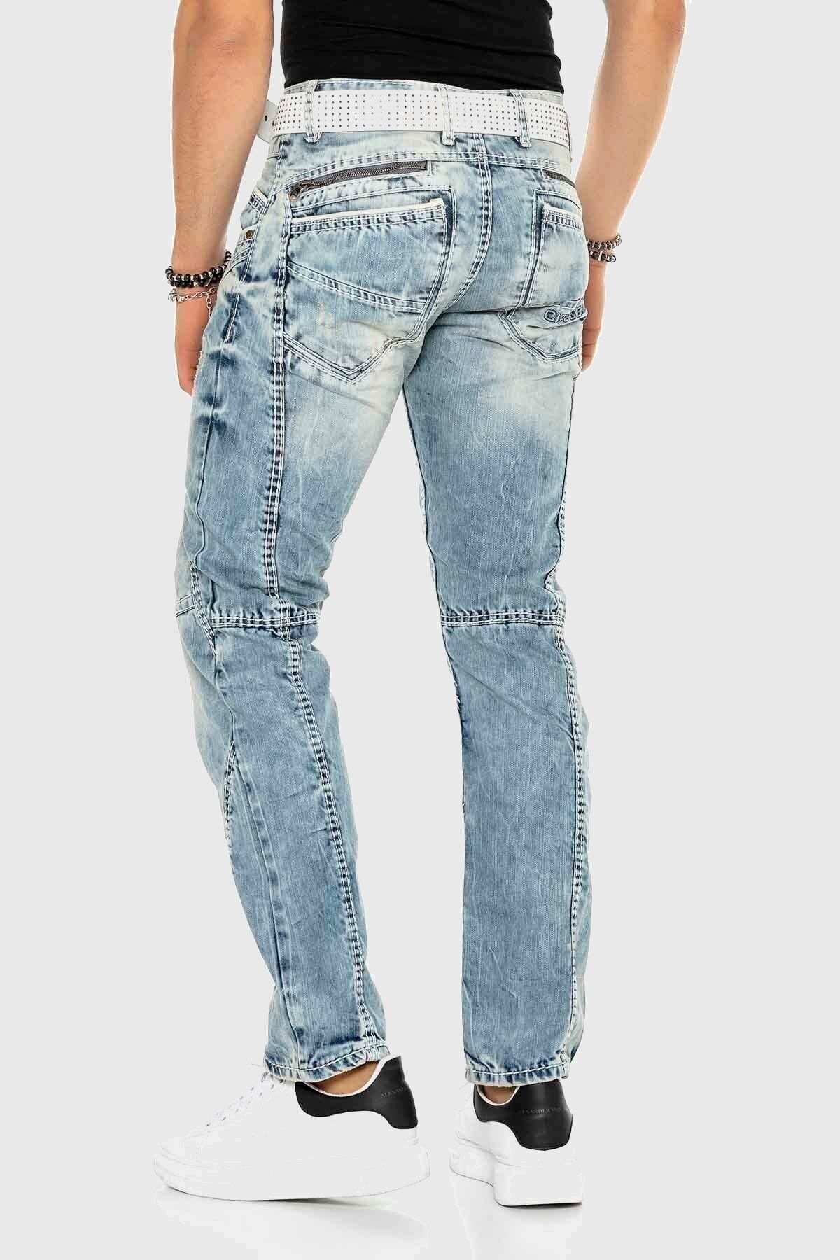 Cipo & Baxx Regular-fit-Jeans »Jeans«, mit moderner Waschung