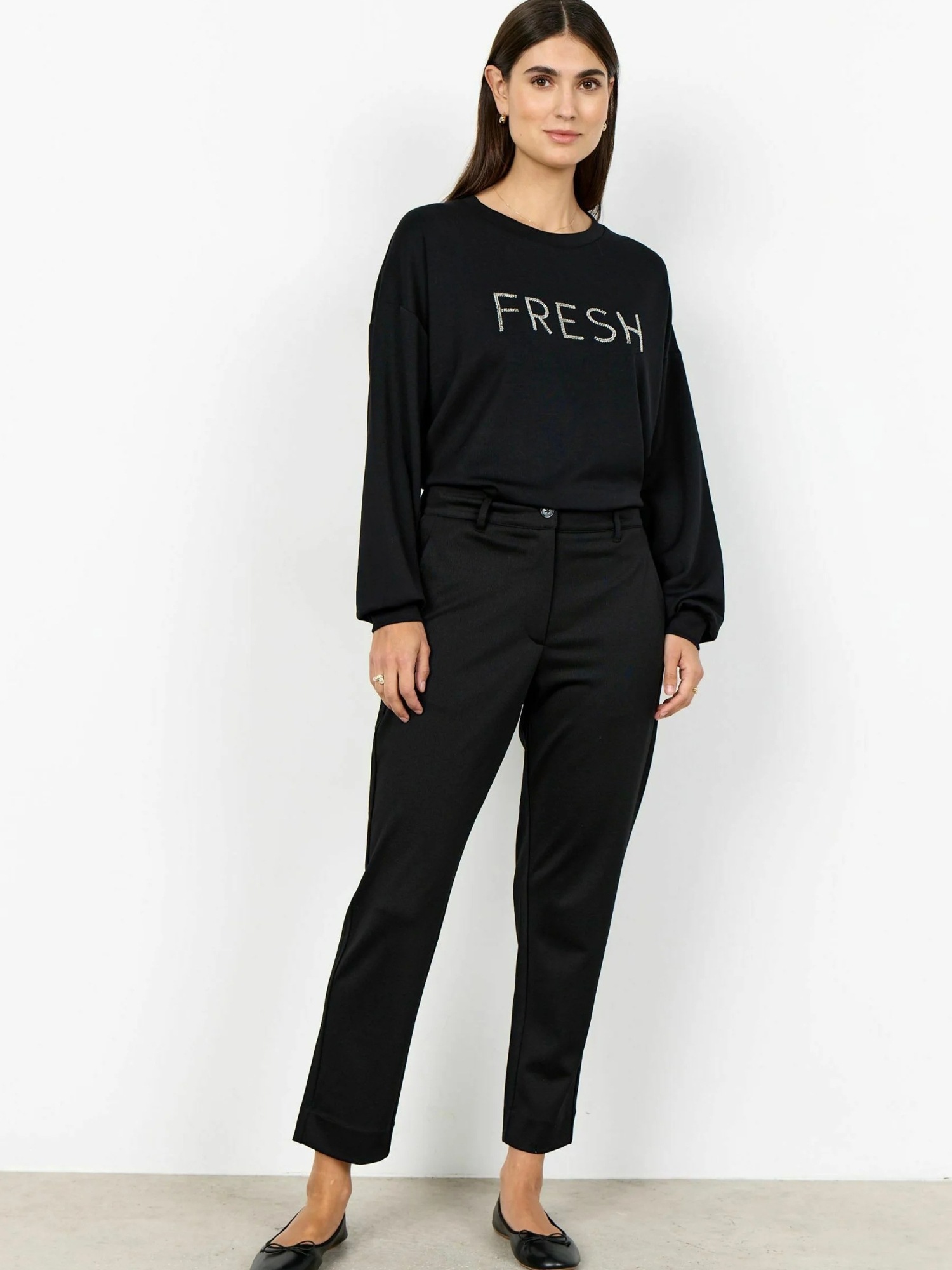 Soya Concept SC-DANIELA 13 Women's Chino Trousers Black Size 42 3