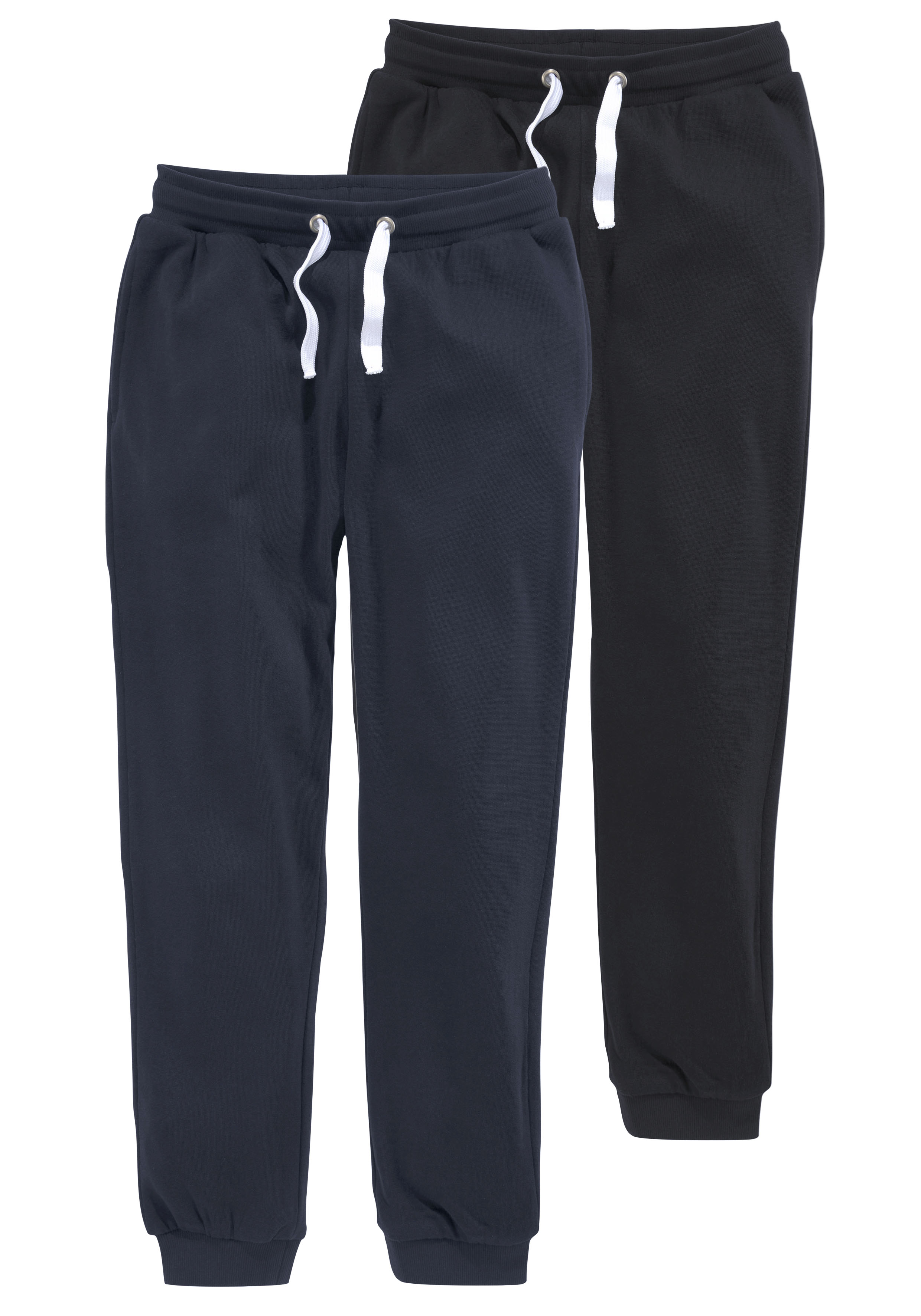 KIDSWORLD Sweathose "2er Pack Jogginghosen" 2 Jogginghosen in einer Packung, lockere Passform