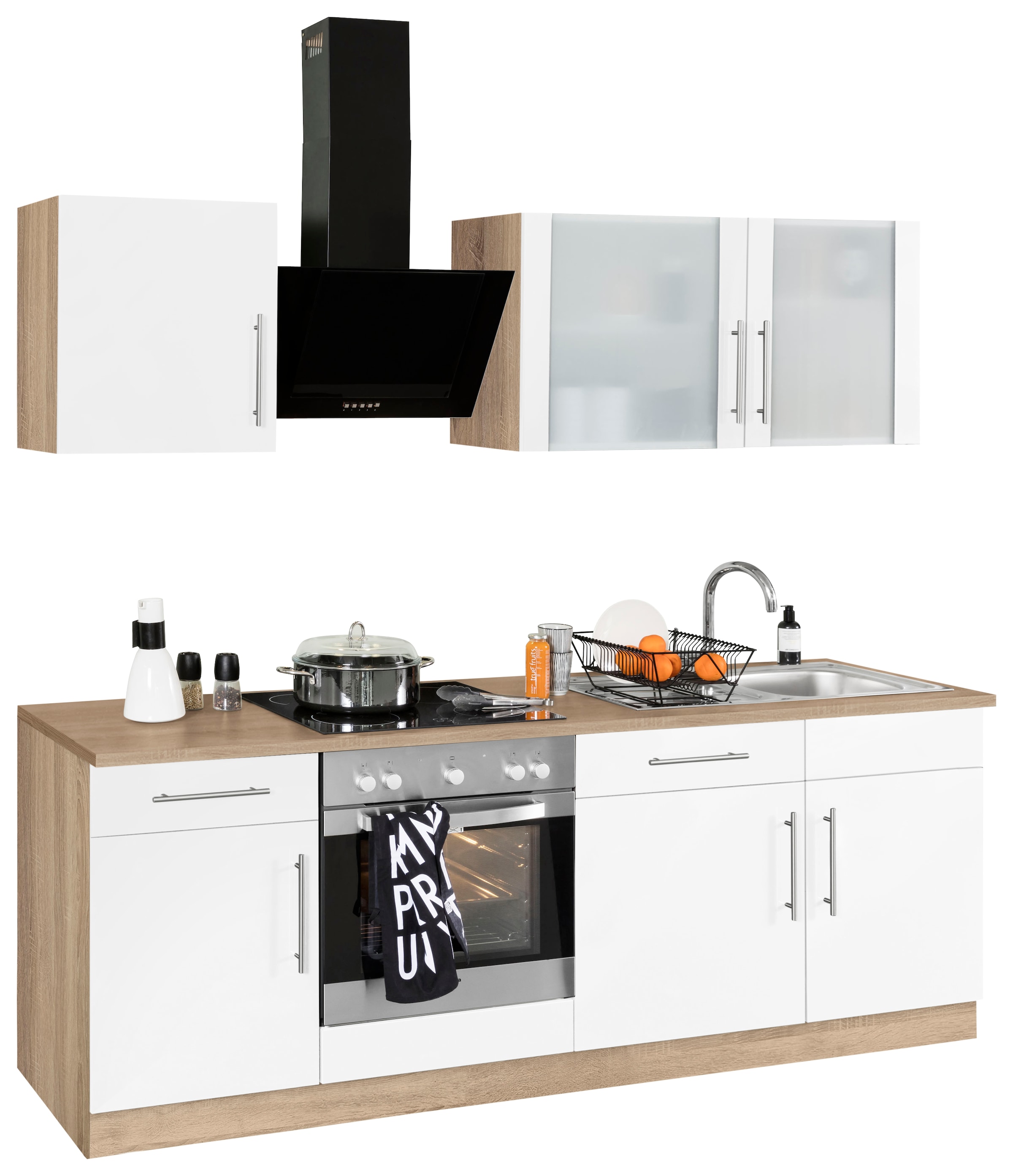 Küchen Küchenzeile BAUR »Cali«, Breite 220 bestellen E-Geräten, wiho cm | mit