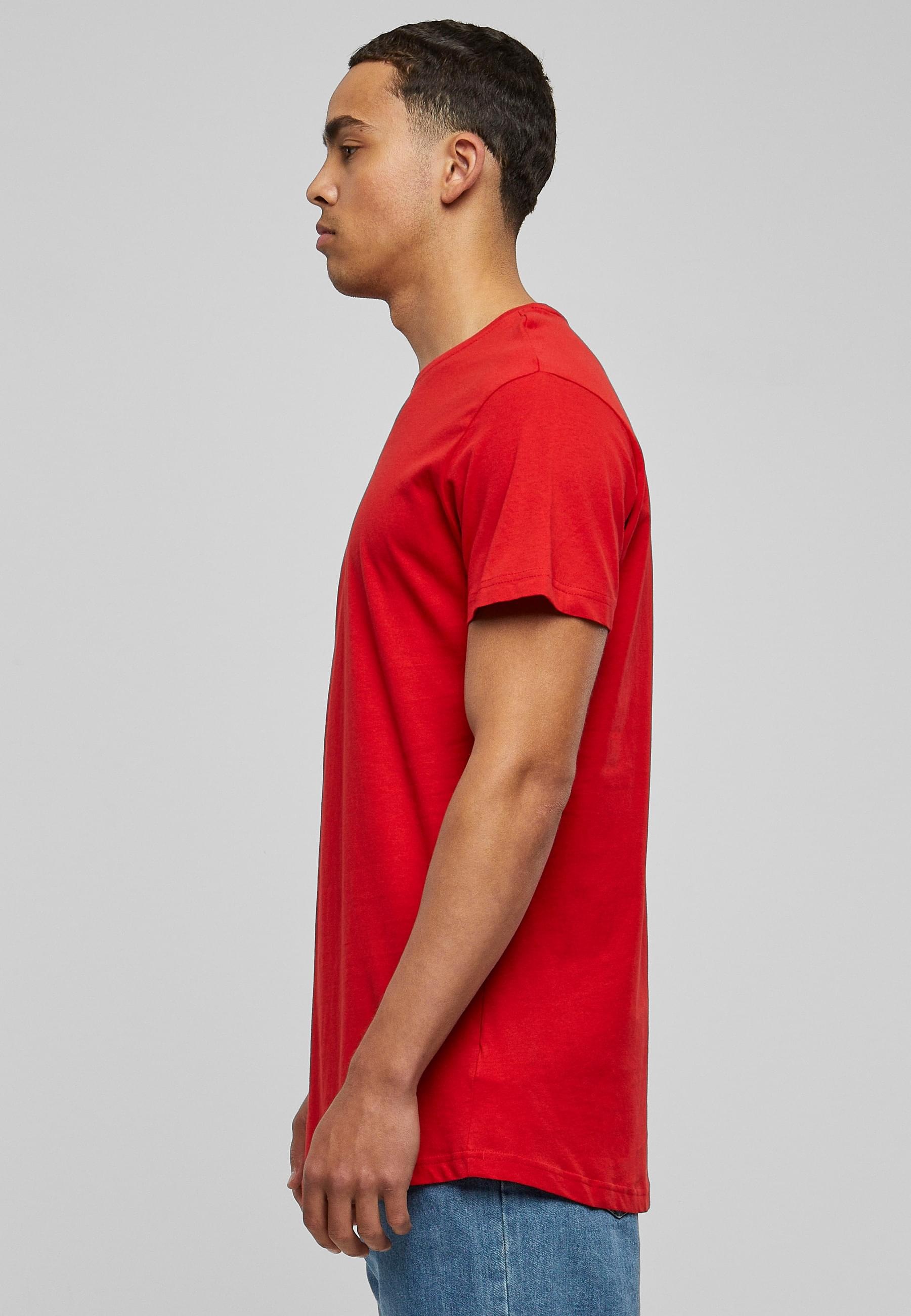 URBAN CLASSICS Kurzarmshirt »Urban Classics Herren Shaped Long Tee«, (1 tlg.)