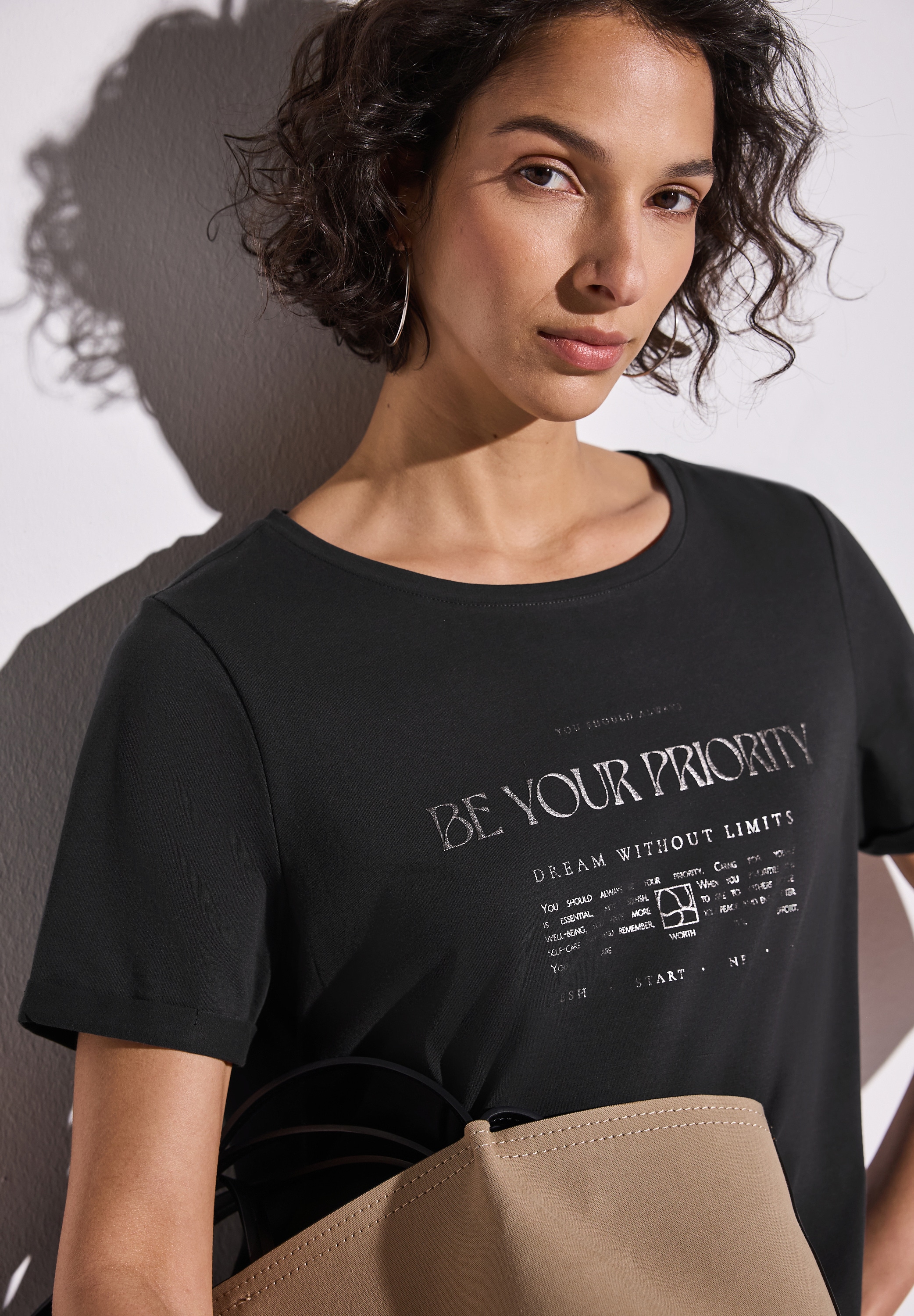 STREET ONE T-Shirt, mit Schriftzug