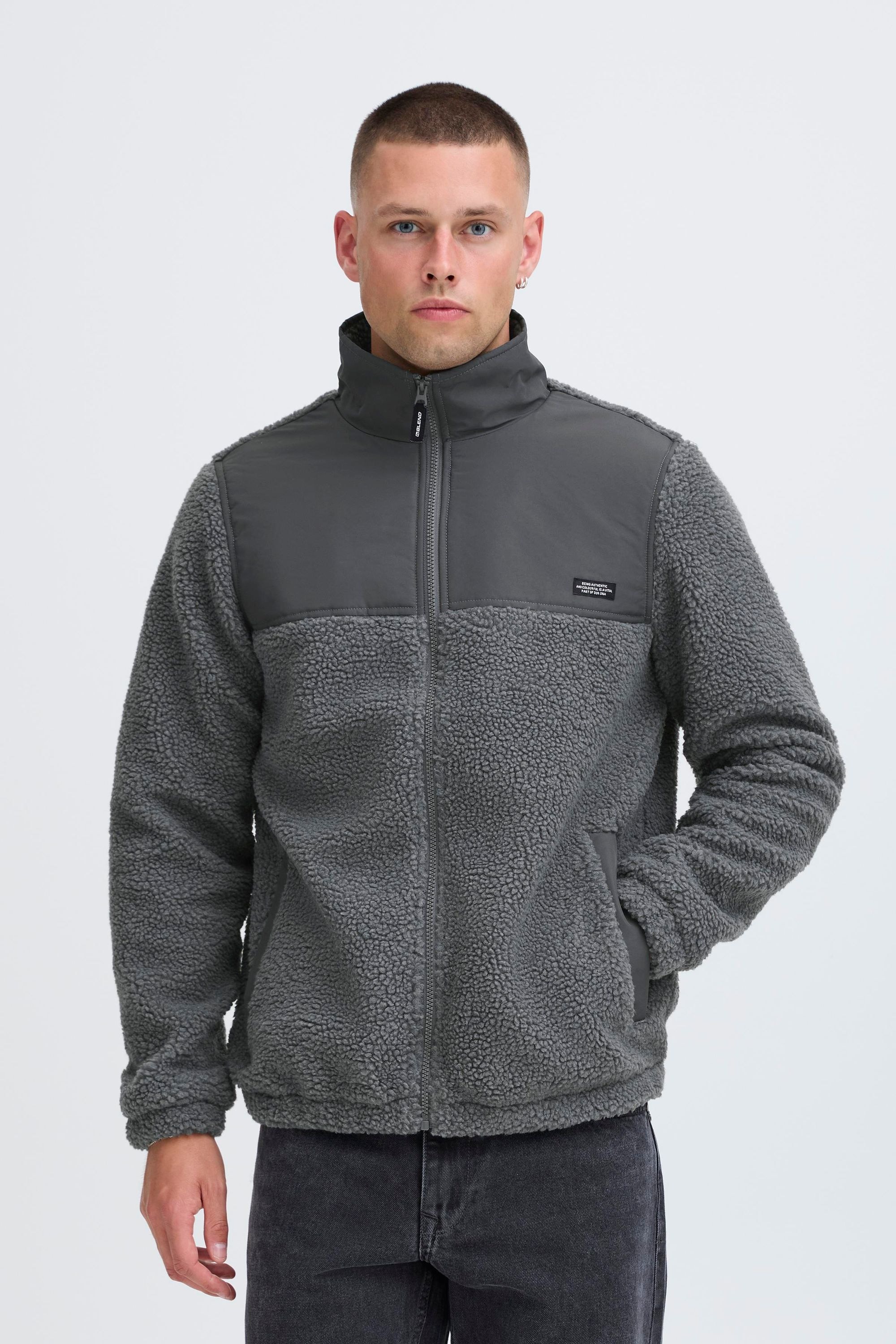 Blend Plüschjacke »BHMTort« ohne Kapuze Kuschelige Teddyjacke mit Taschen