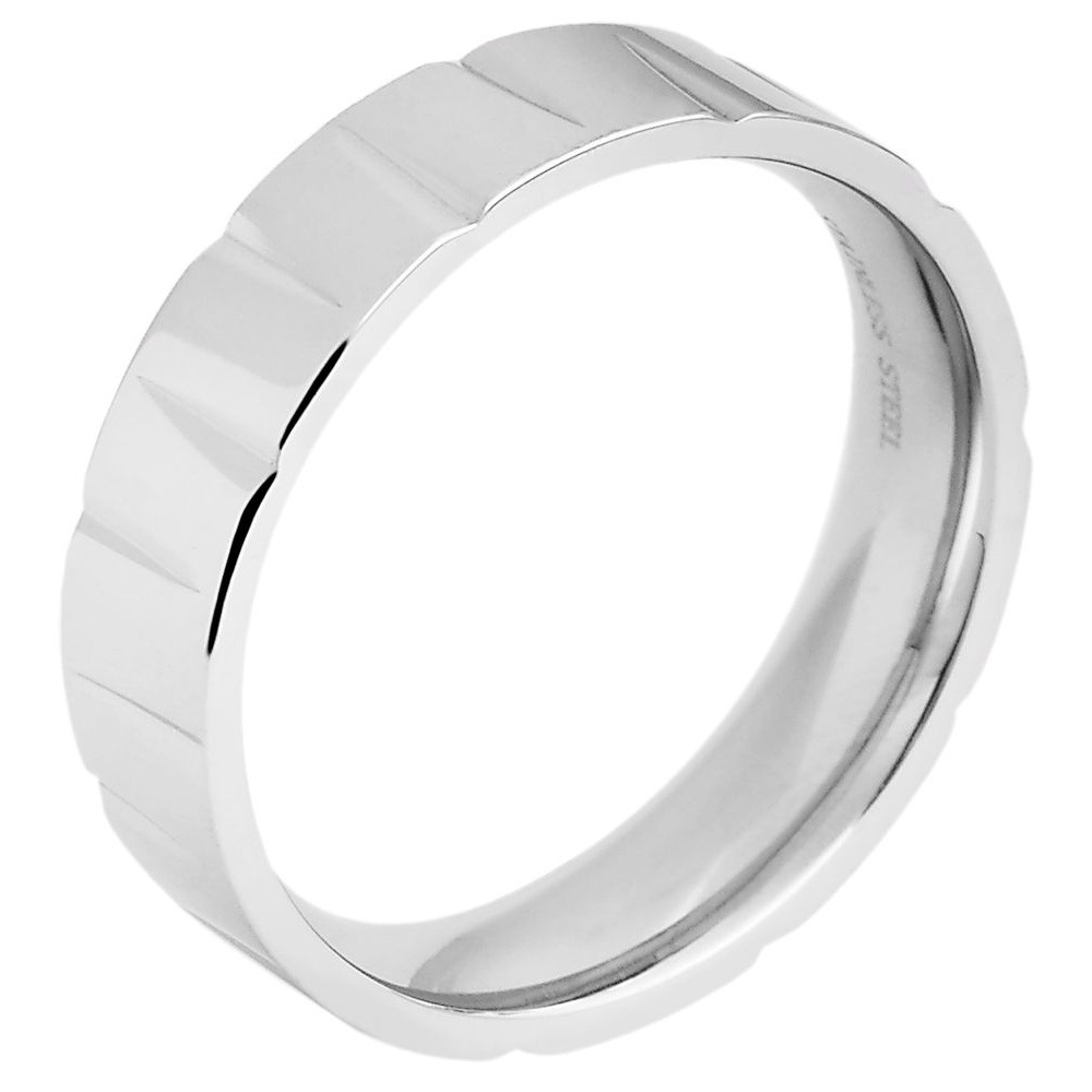 ADELIA ́S Fingerring "Unisex Ring aus Edelstahl", 70, Edelstahlsilber, Edelstahl, Fingerringe