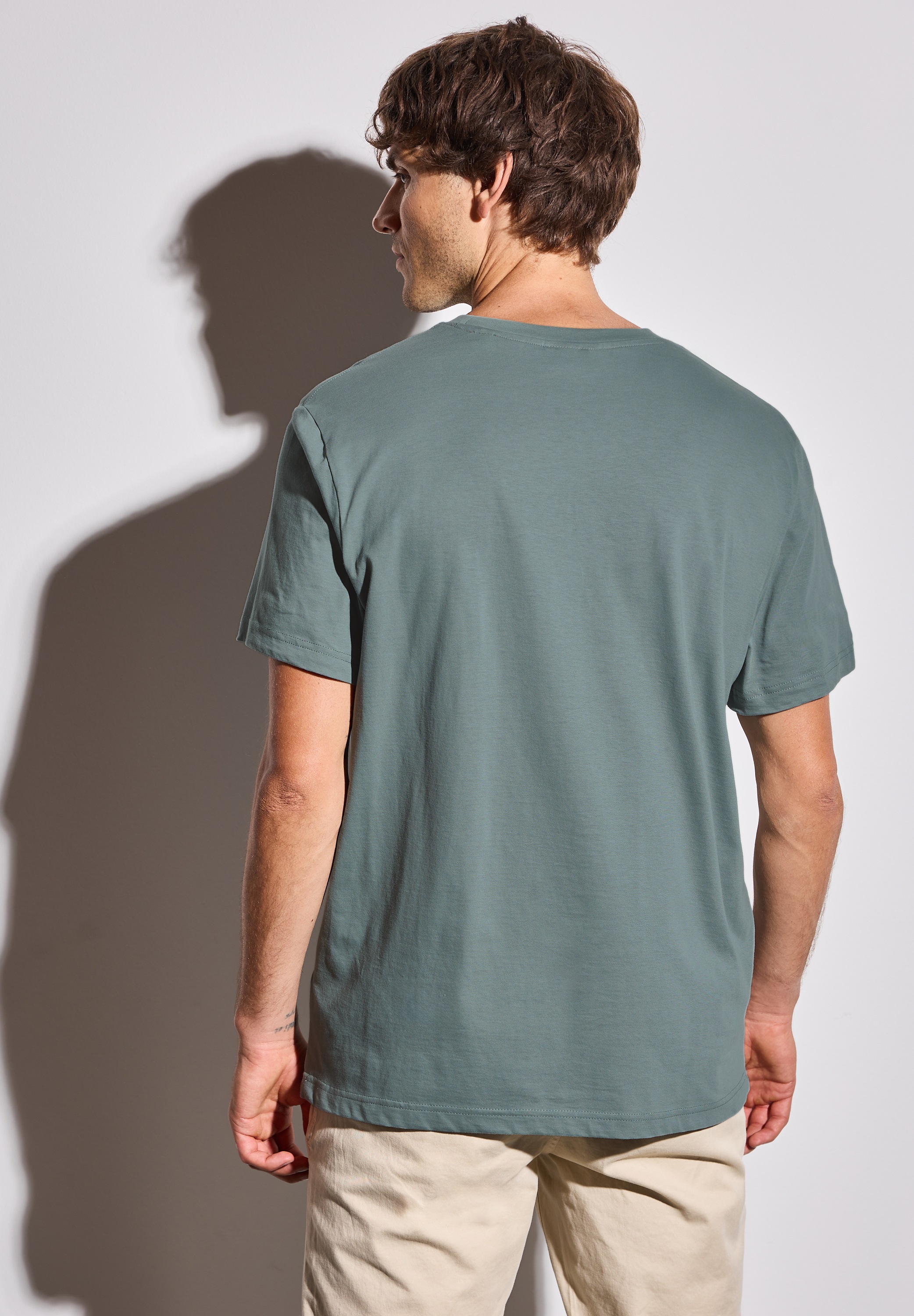 STREET ONE MEN T-Shirt, aus reiner Baumwolle