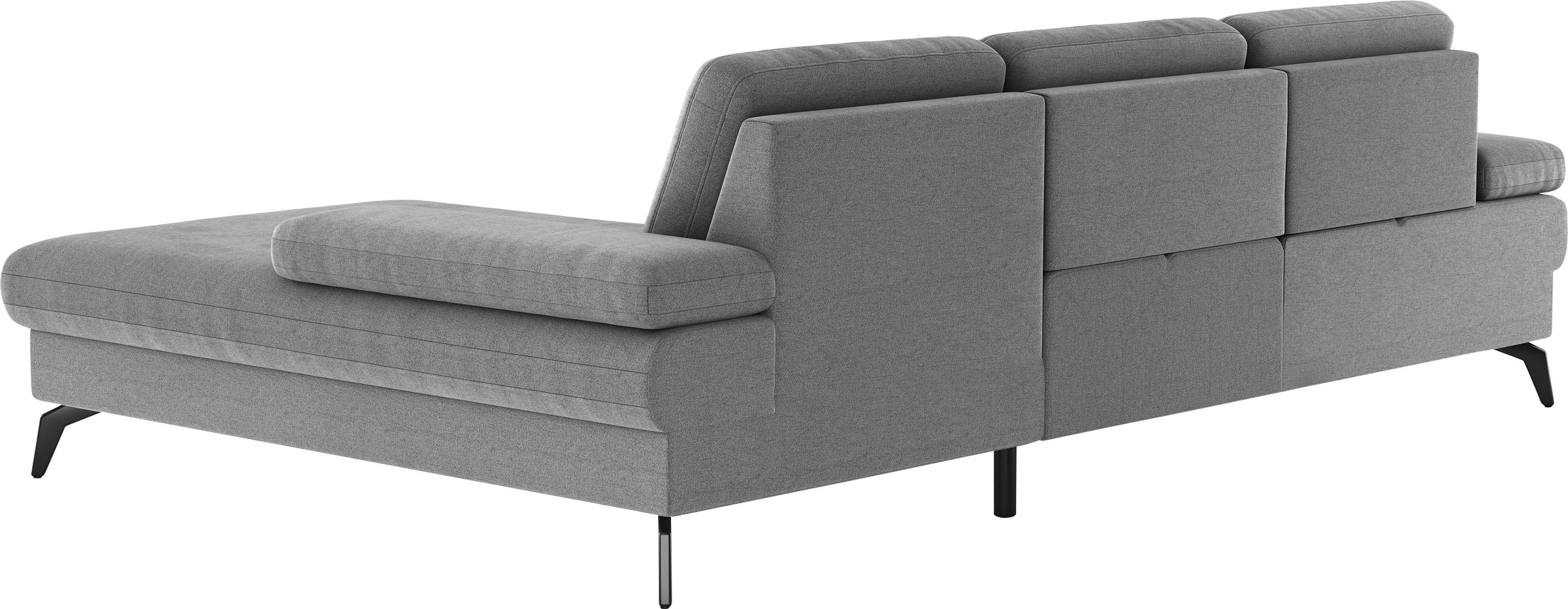 sit&more Ecksofa »Morris L-Form, inkl. Sitztiefenverstellung« wahlweise mit Armteilverstellung, Bettfunktion & Bettkasten