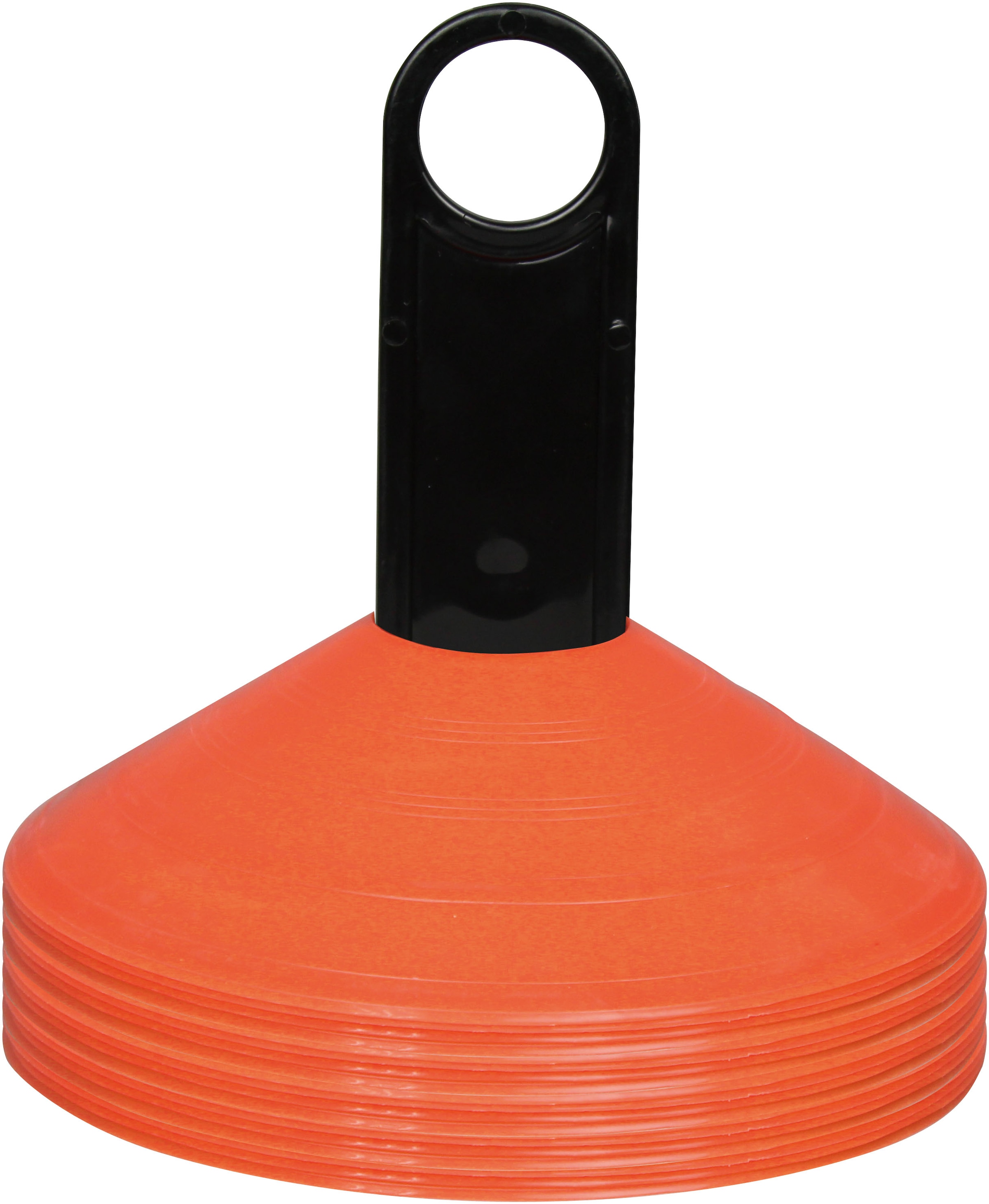 L.A. Sports Trainingshilfe »Disk Cone Markierungsteller Kinder Verkehrserziehung«, (Set, 24 Stück Markierungshütchen)