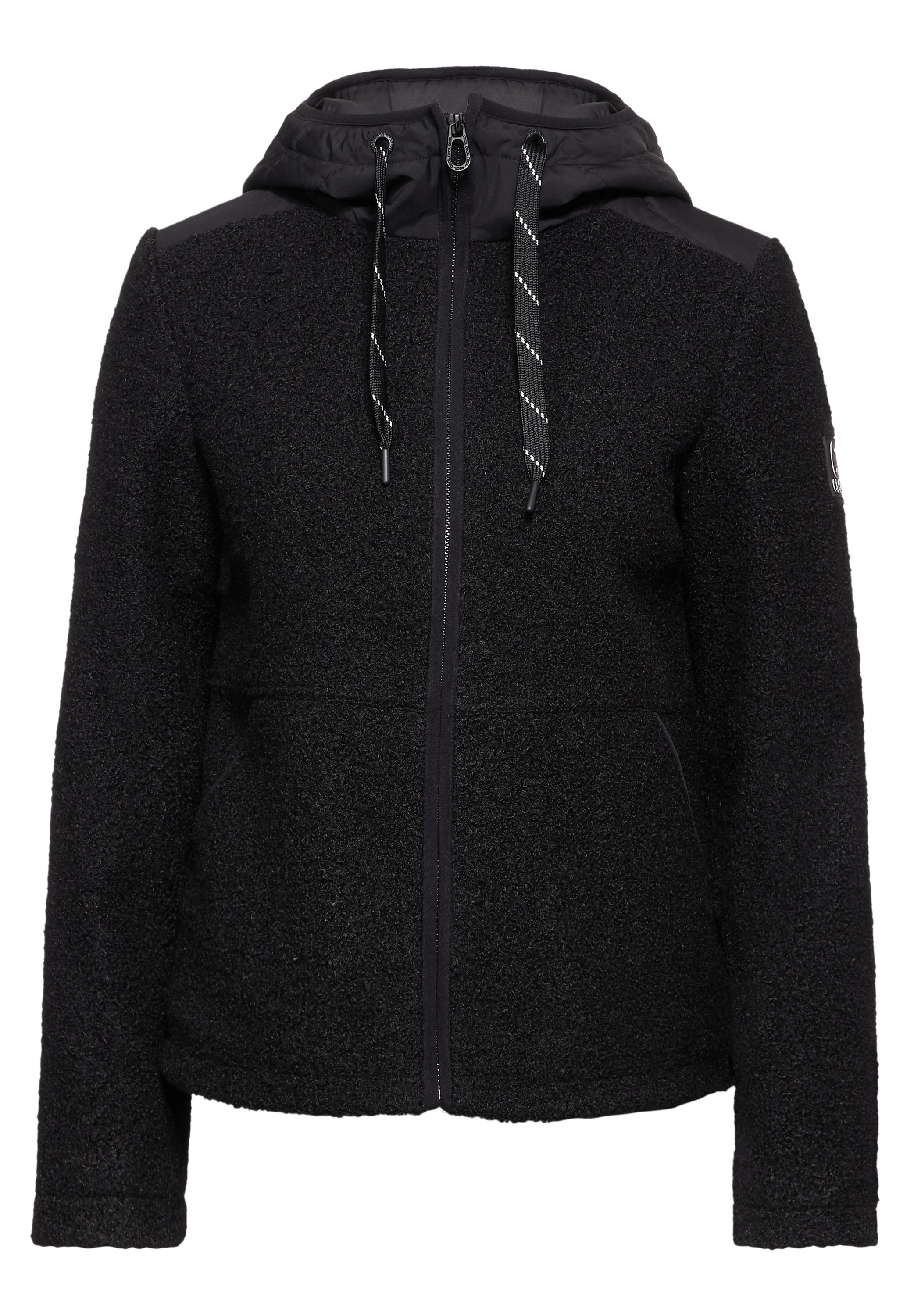 Cecil Fellimitatjacke, mit Kapuze, mit Kapuze