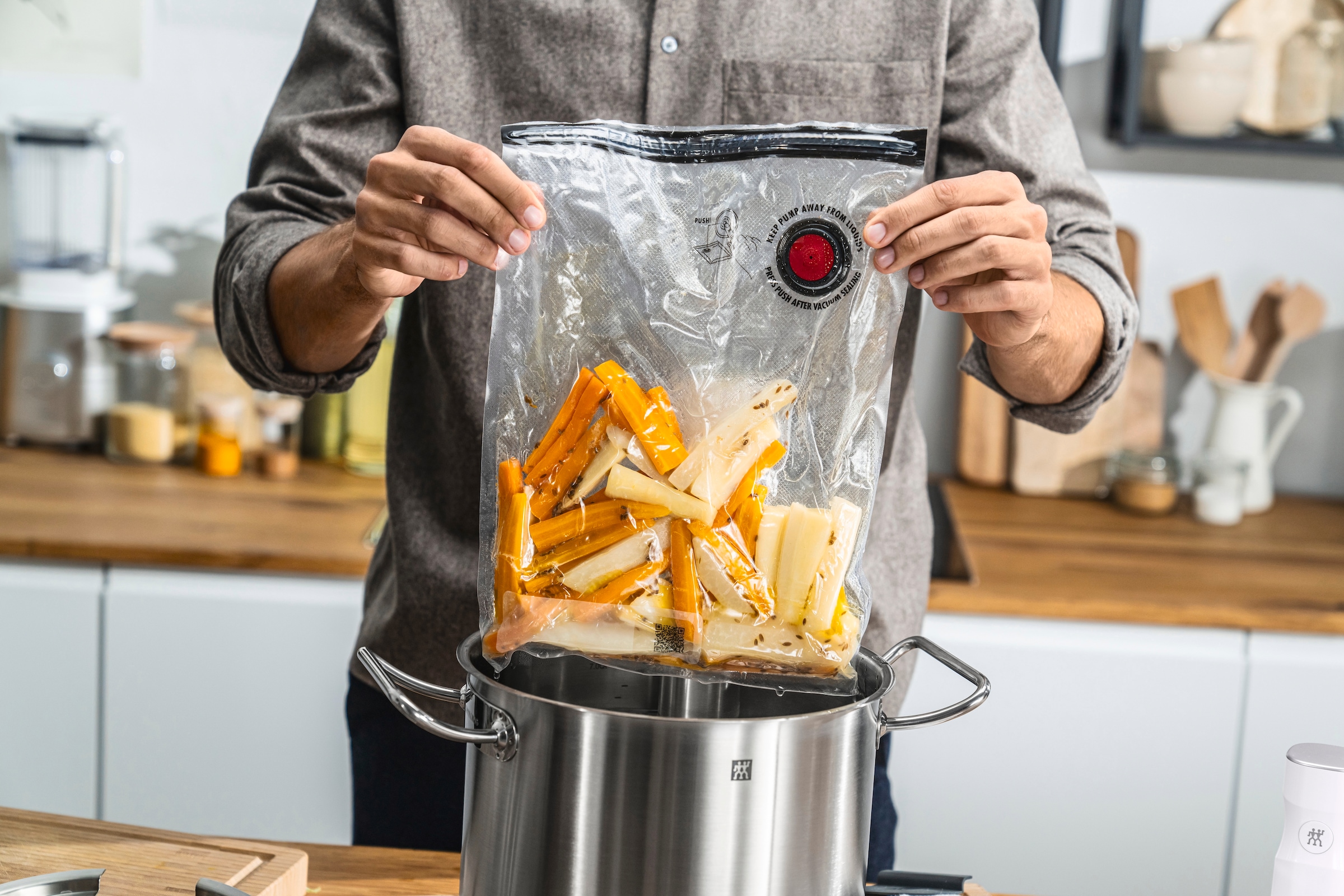 Zwilling Vakuumbehälter »Fresh & Save, Aufbewahrungssystem« Vakuum Starterset für Lebensmittel, Glas, Spülmaschinenegeeignet