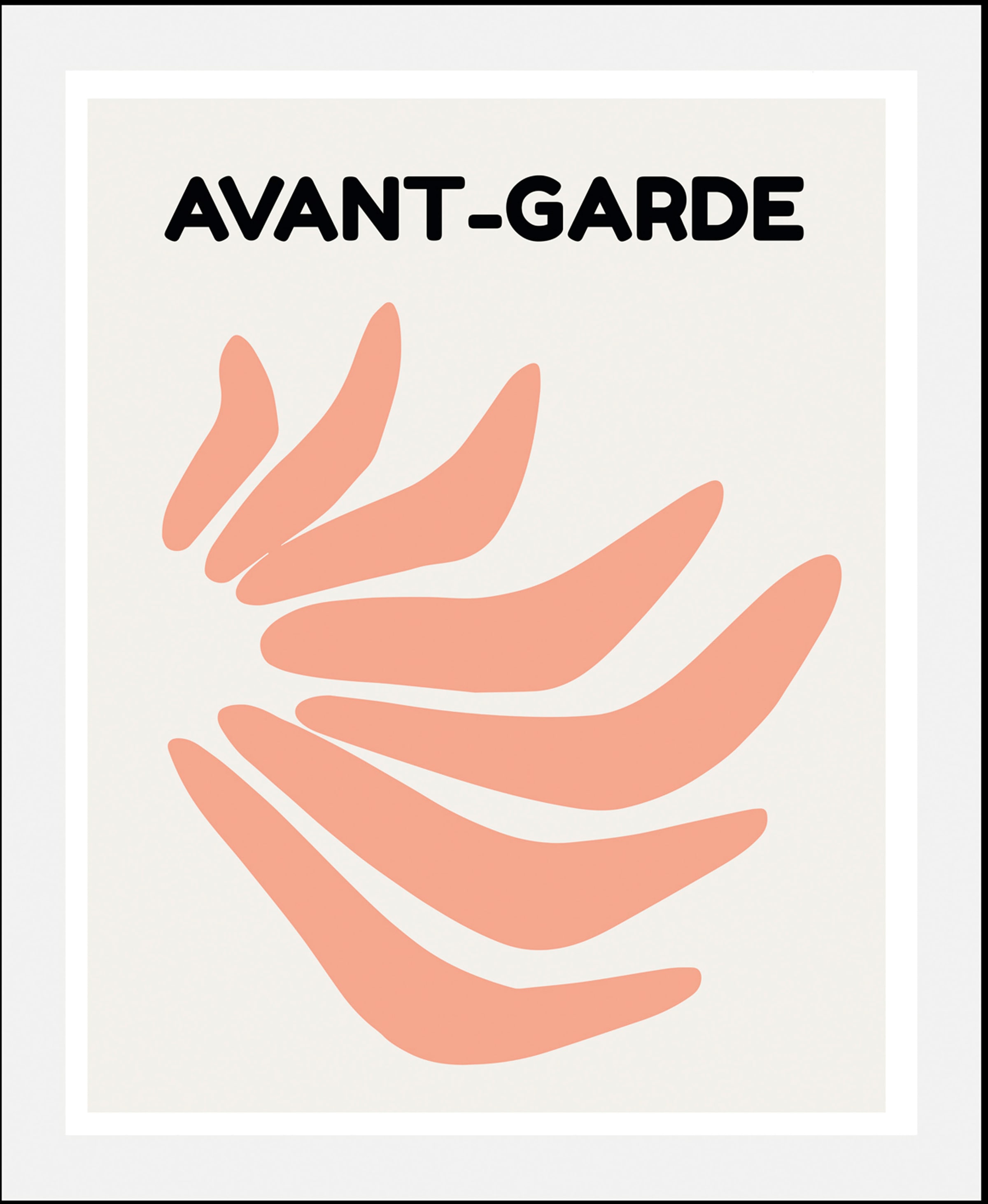 queence Bild "Avant-Garde III" Abstrakt  Kunst  Schriftzug 1 Stk. tlg. gera günstig online kaufen