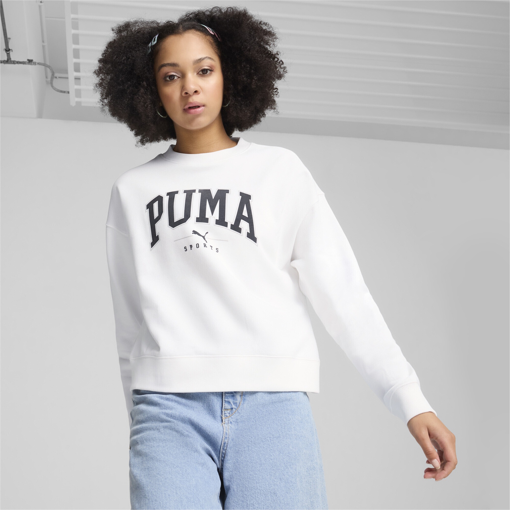 PUMA Sweatshirt »PUMA SQUAD Langes Sweatshirt Damen«