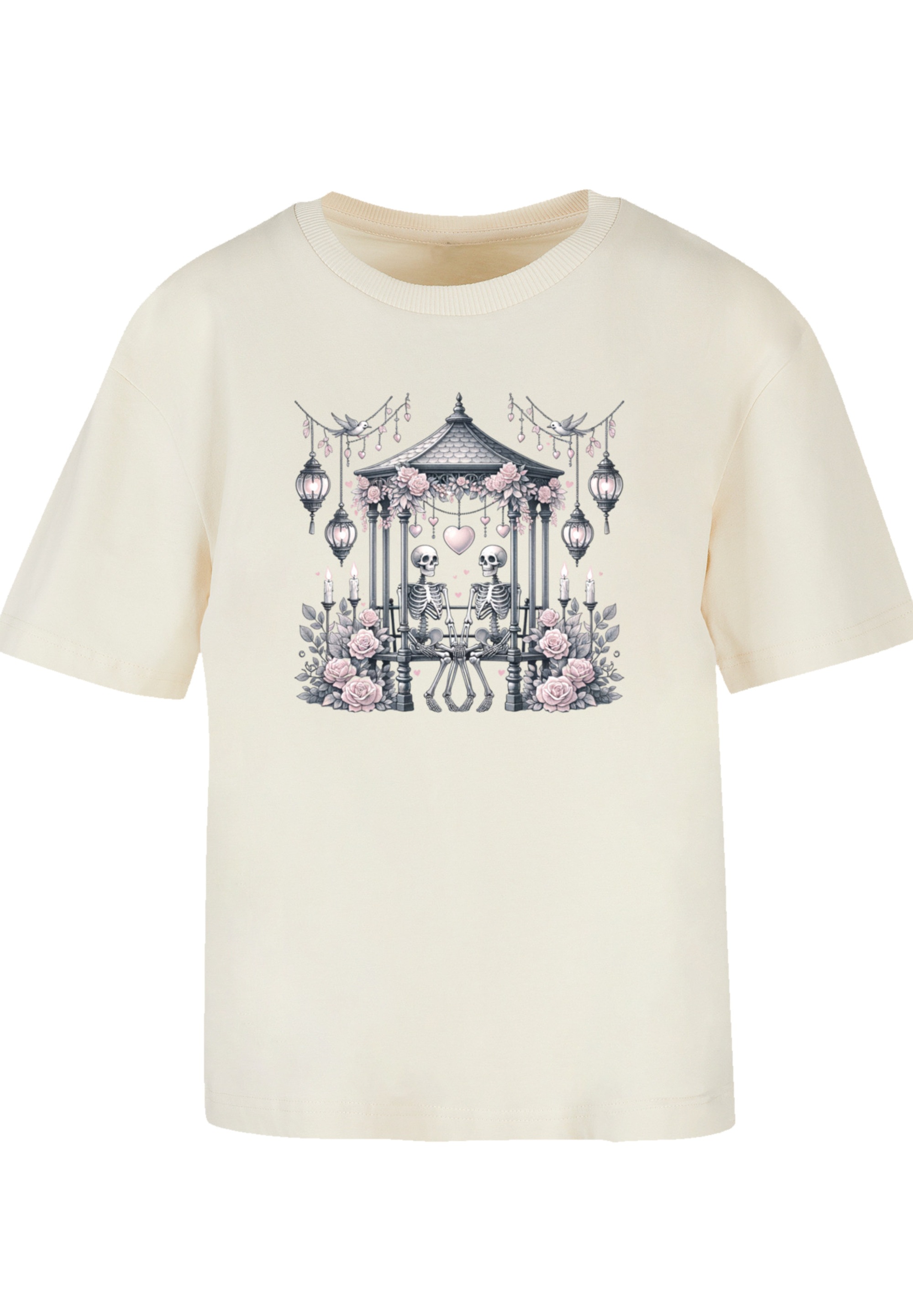 F4NT4STIC T-Shirt »Skelett Paar Valentinstag«, Premium Qualität