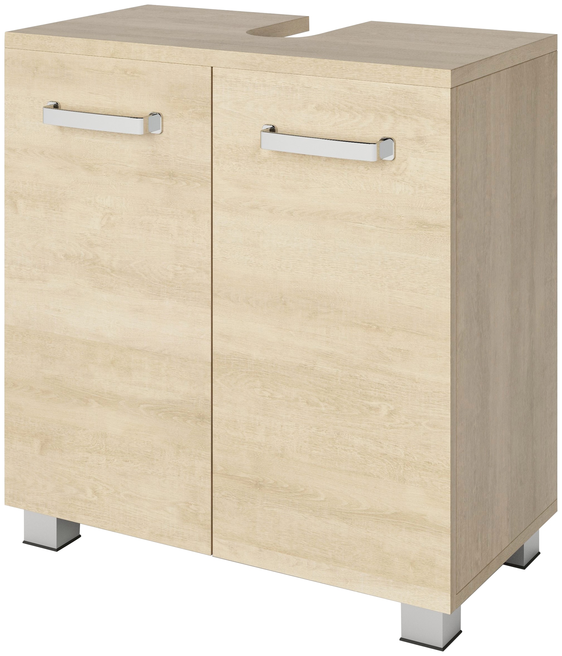 welltime Waschbeckenunterschrank »Cosmo«, BxTxH: ca. 60x32,5x63,5 cm, 2 Fächer