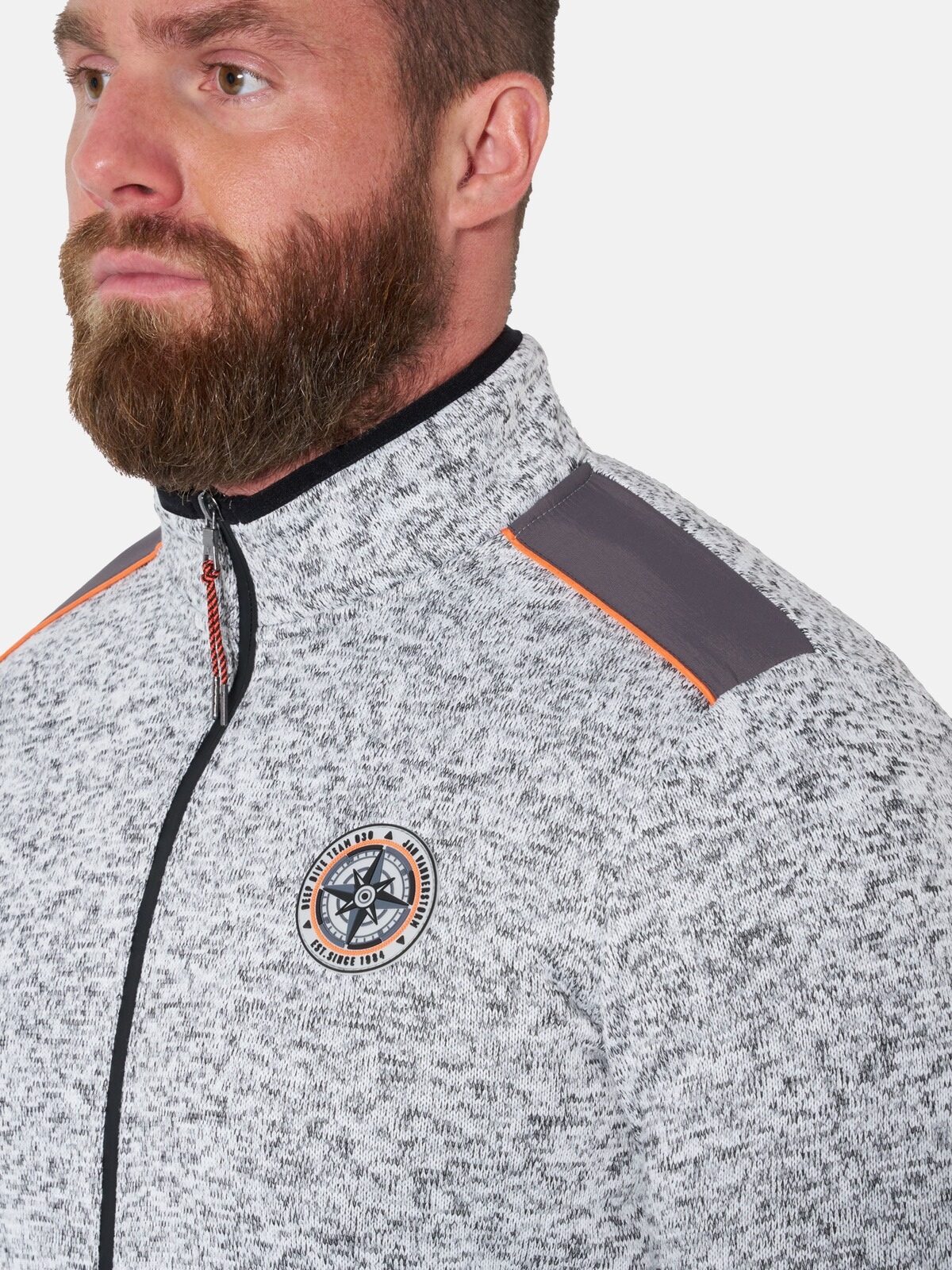Jan Vanderstorm Sweatjacke »Strickfleecejacke JAAFET«