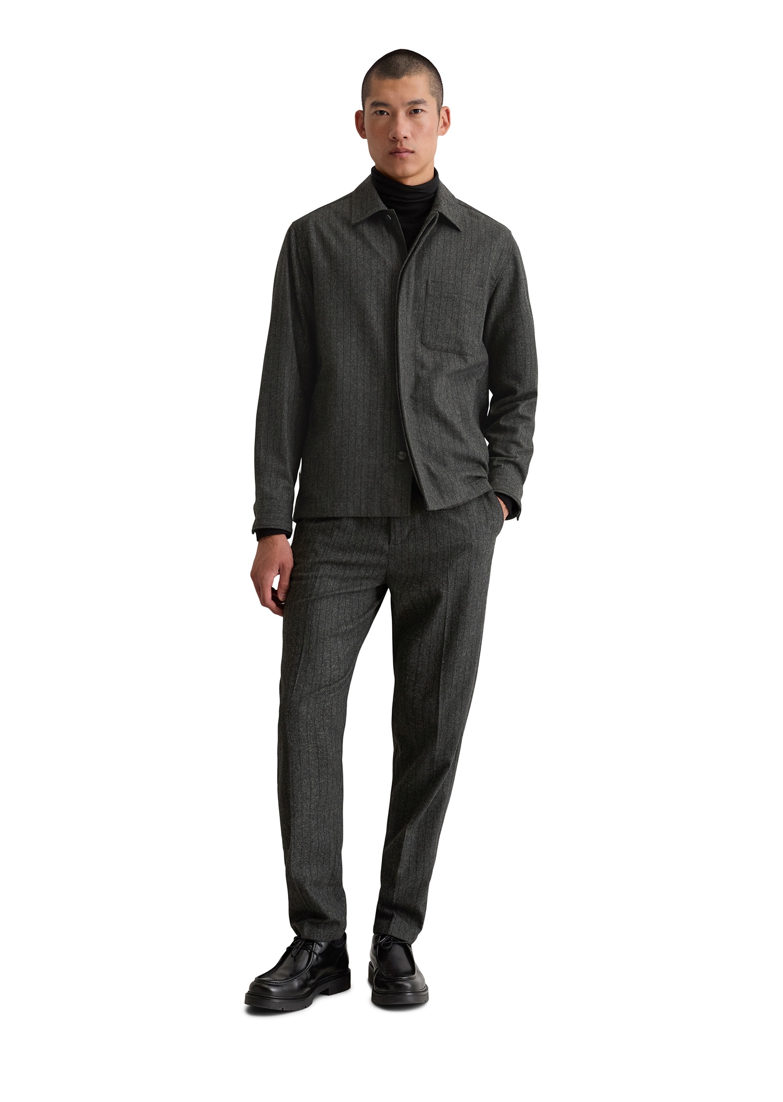 Marc O'Polo Kurzjacke »aus weicher Tech Wool« ohne Kapuze