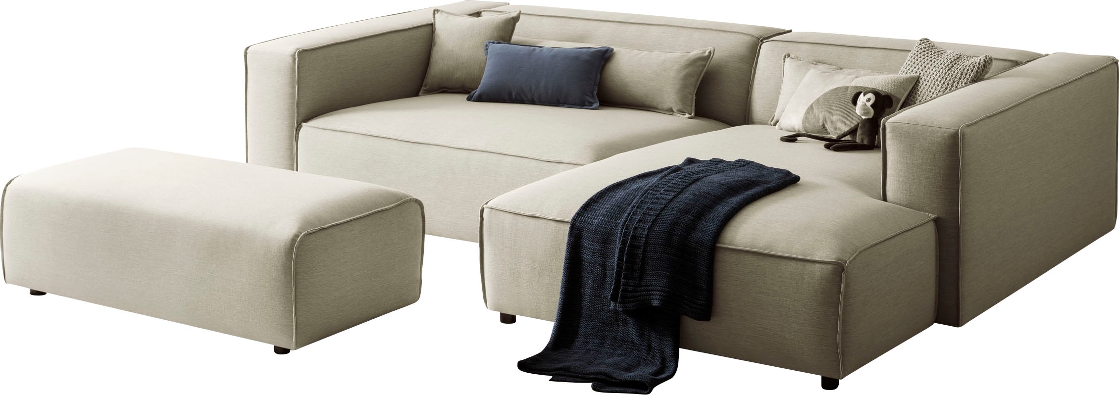 LeGer Home by Lena Gercke Polsterecke "PIARA XXL, L-Form, Schlaffunktion, C günstig online kaufen