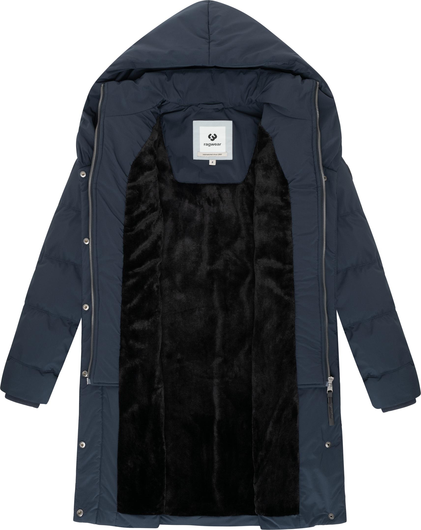 Ragwear Steppmantel »Natalka Soft YOUMODO«, Warmer Wintermantel mit hohem Kragen und Kapuze