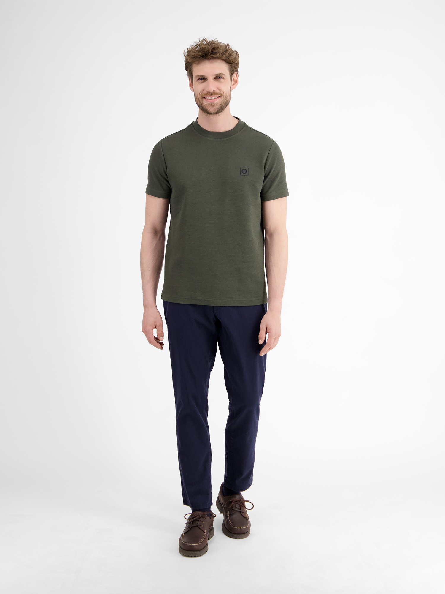 LERROS T-Shirt »LERROS Herren T-Shirt in Strukturqualität«