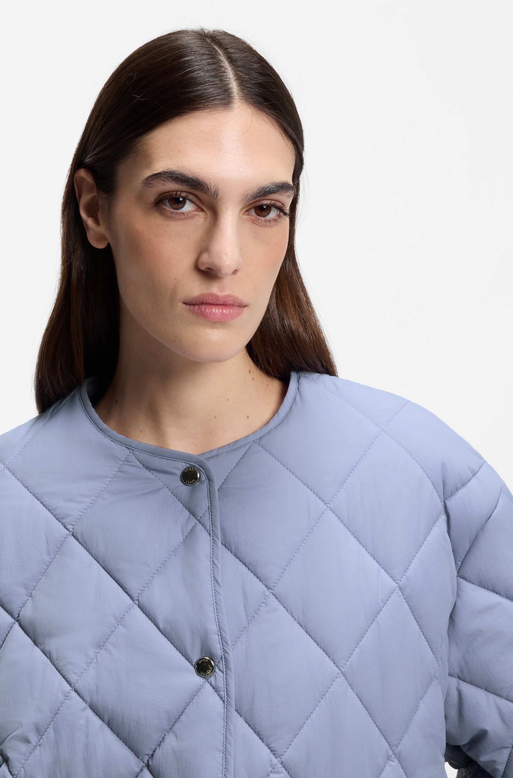 BOSS ORANGE Steppjacke »Paressa Premium Damenmode« Übergangsjacke mit Raffung an den Ärmeln