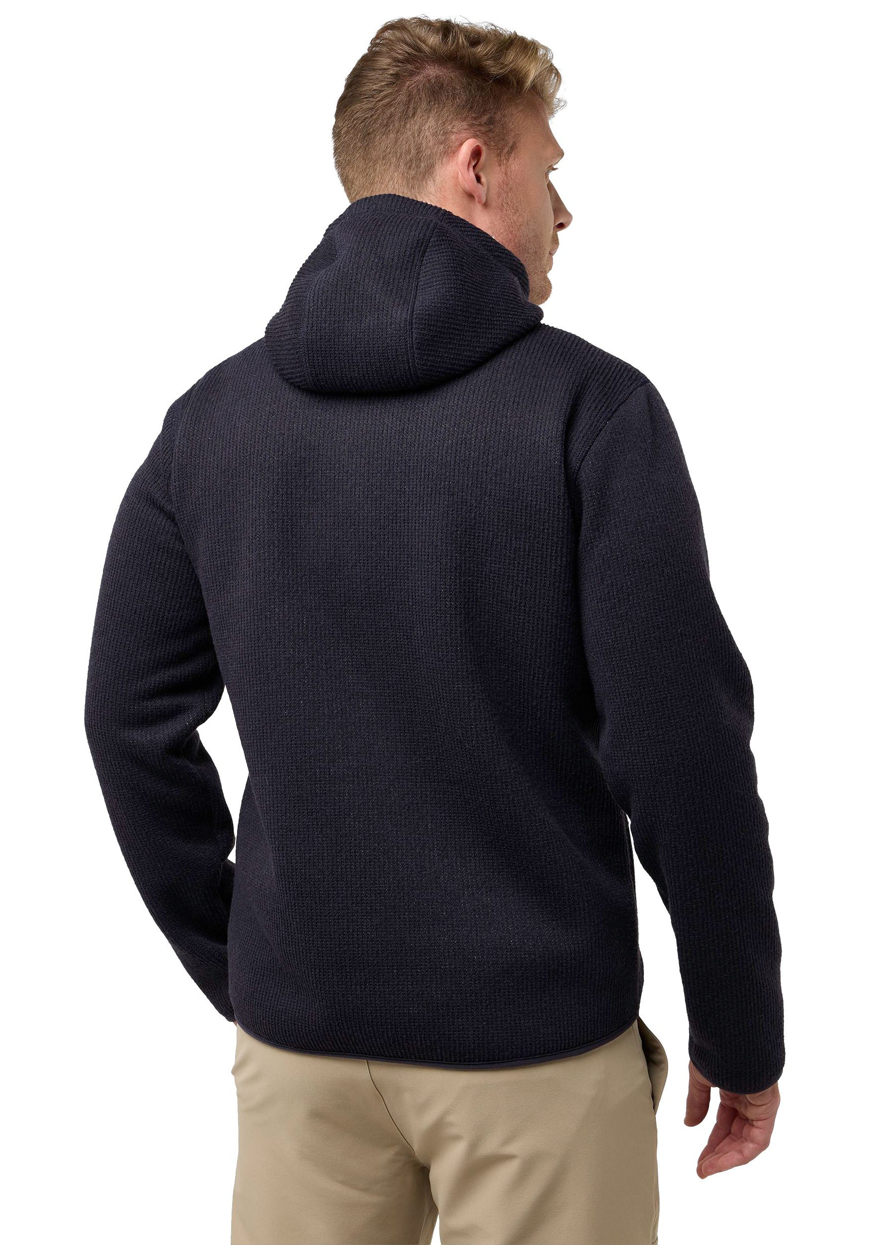 Jack Wolfskin Strickfleecejacke "KAMINFEUER" mit Kapuze für Wandern und Tre günstig online kaufen